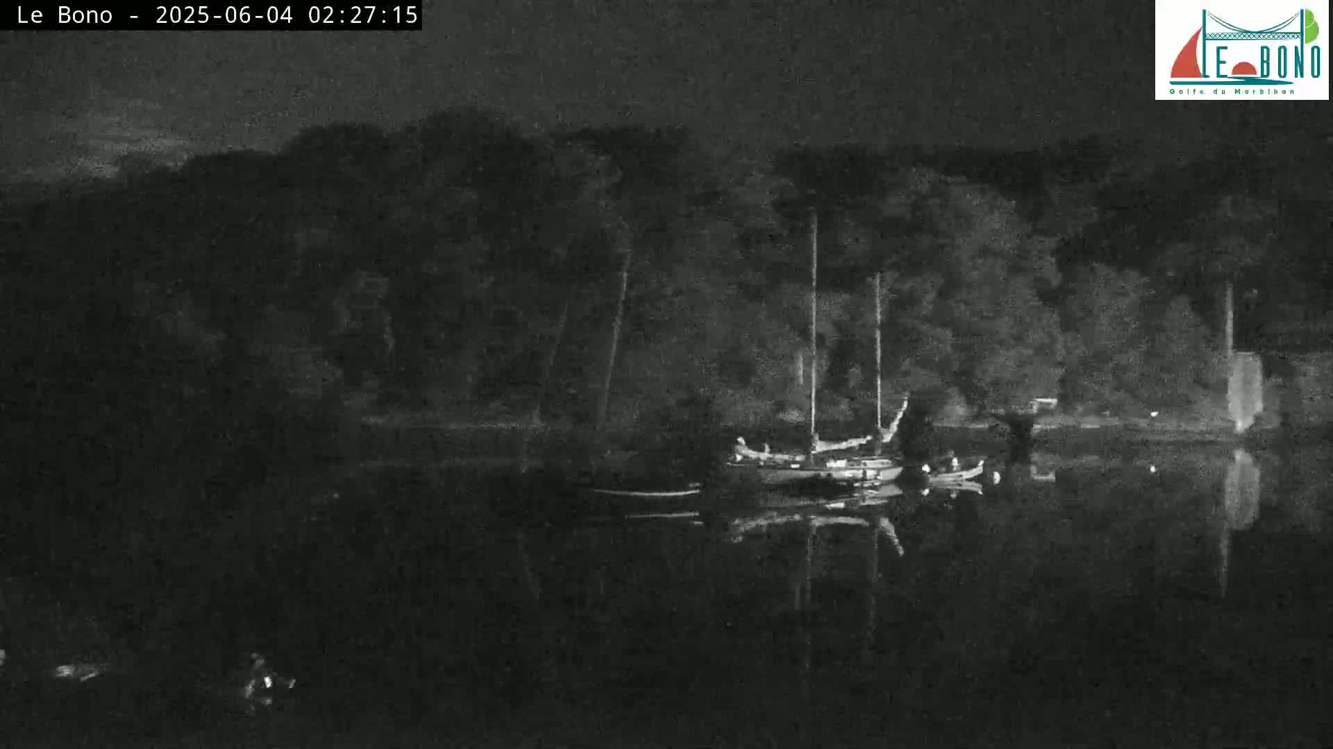 Riviere du Bono River & Le Bono Pont Joseph Le Brix (Pont Joseph Bridge) Live Cam - Vannes, Morbihan, Bretagne. France