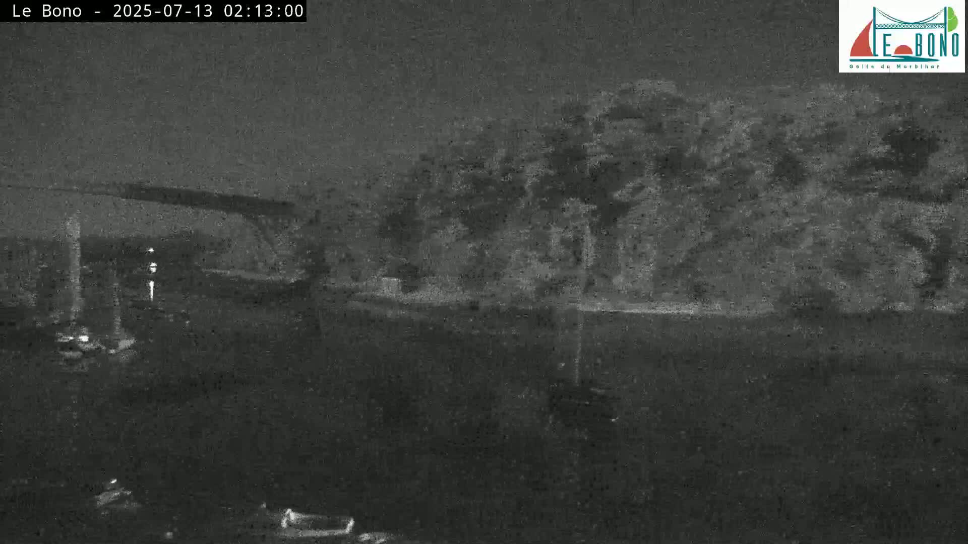 Riviere du Bono River & Le Bono Pont Joseph Le Brix (Pont Joseph Bridge) Live Cam - Vannes, Morbihan, Bretagne. France