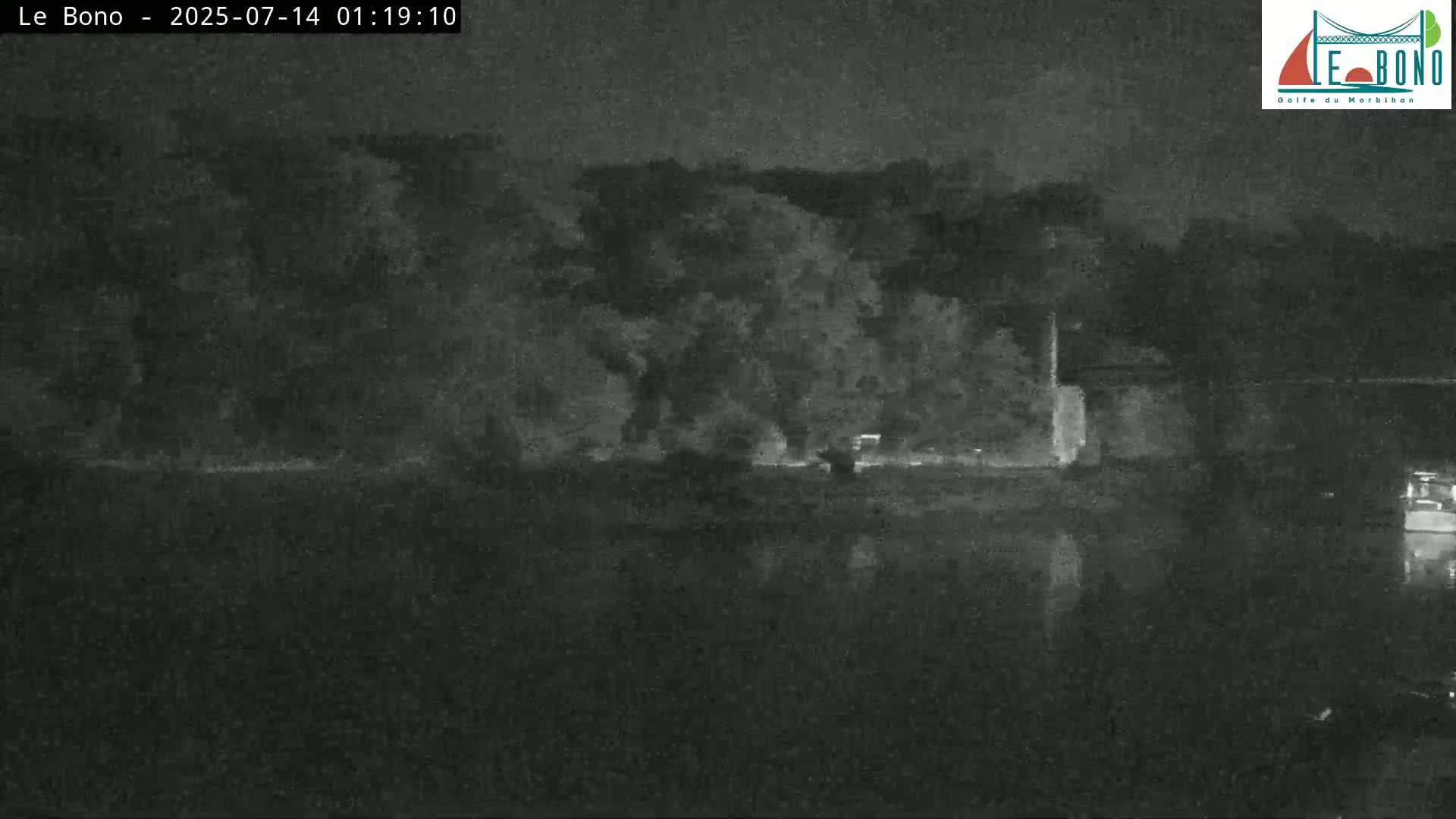 Riviere du Bono River & Le Bono Pont Joseph Le Brix (Pont Joseph Bridge) Live Cam - Vannes, Morbihan, Bretagne. France
