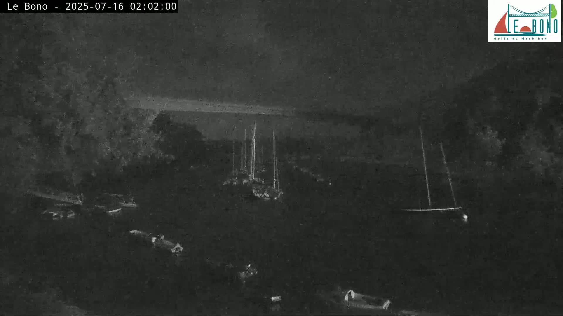 Riviere du Bono River & Le Bono Pont Joseph Le Brix (Pont Joseph Bridge) Live Cam - Vannes, Morbihan, Bretagne. France