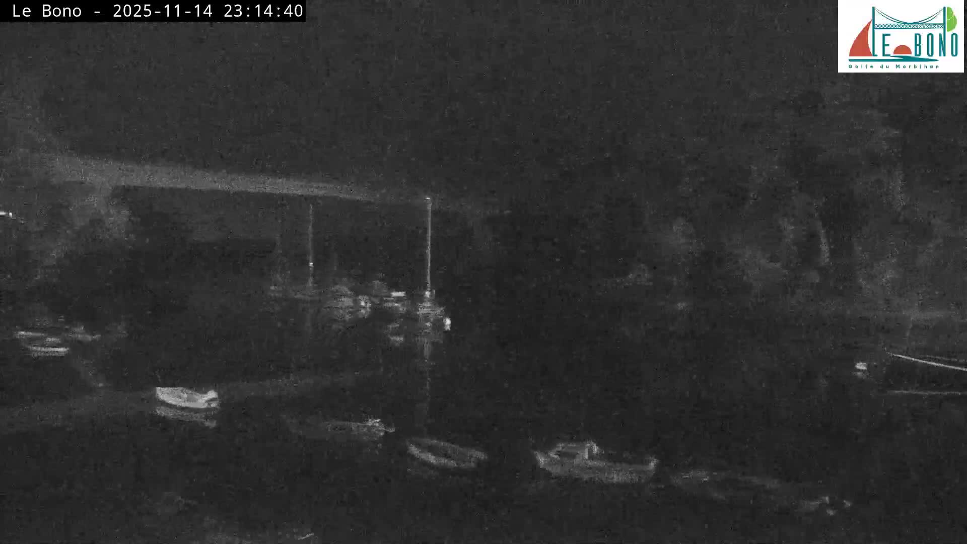 Riviere du Bono River & Le Bono Pont Joseph Le Brix (Pont Joseph Bridge) Live Cam - Vannes, Morbihan, Bretagne. France