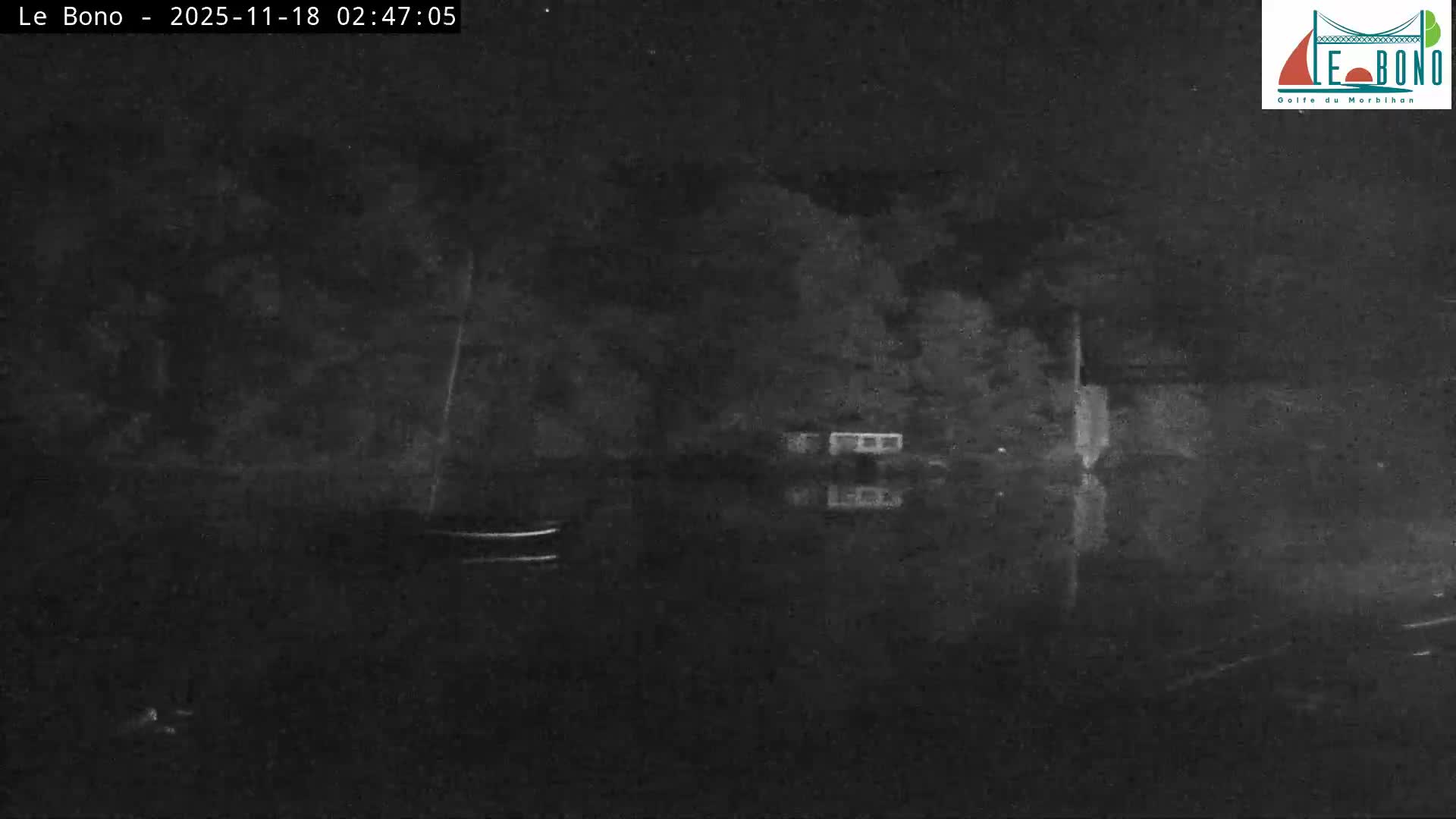 Riviere du Bono River & Le Bono Pont Joseph Le Brix (Pont Joseph Bridge) Live Cam - Vannes, Morbihan, Bretagne. France