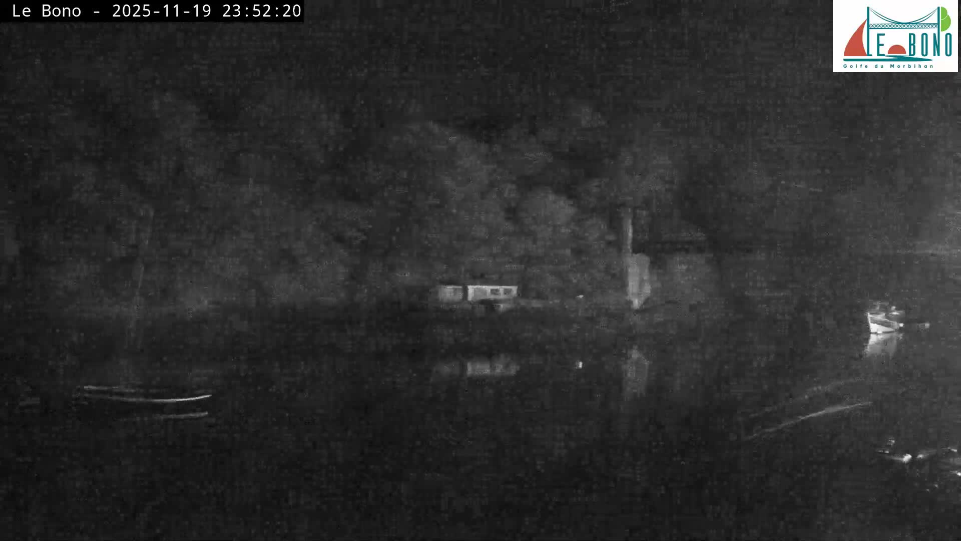 Riviere du Bono River & Le Bono Pont Joseph Le Brix (Pont Joseph Bridge) Live Cam - Vannes, Morbihan, Bretagne. France
