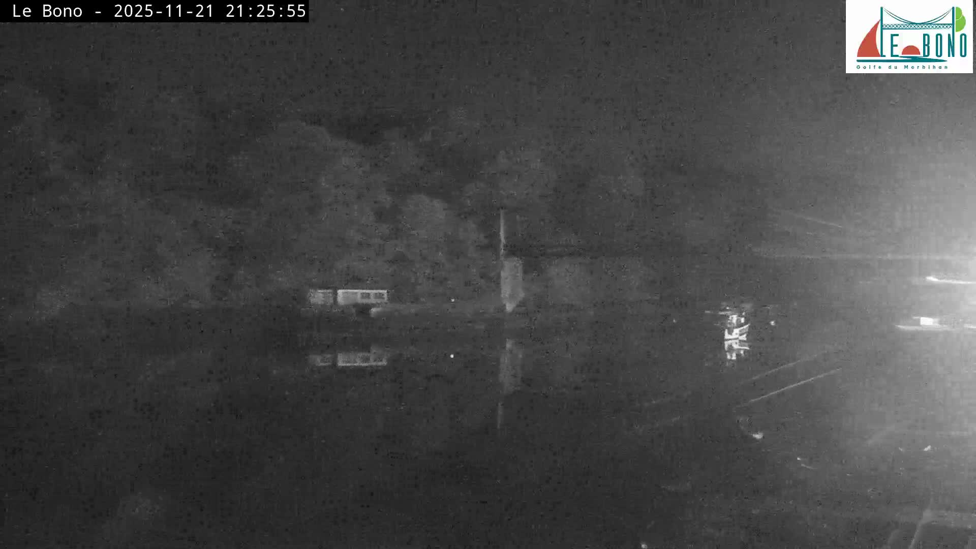 Riviere du Bono River & Le Bono Pont Joseph Le Brix (Pont Joseph Bridge) Live Cam - Vannes, Morbihan, Bretagne. France