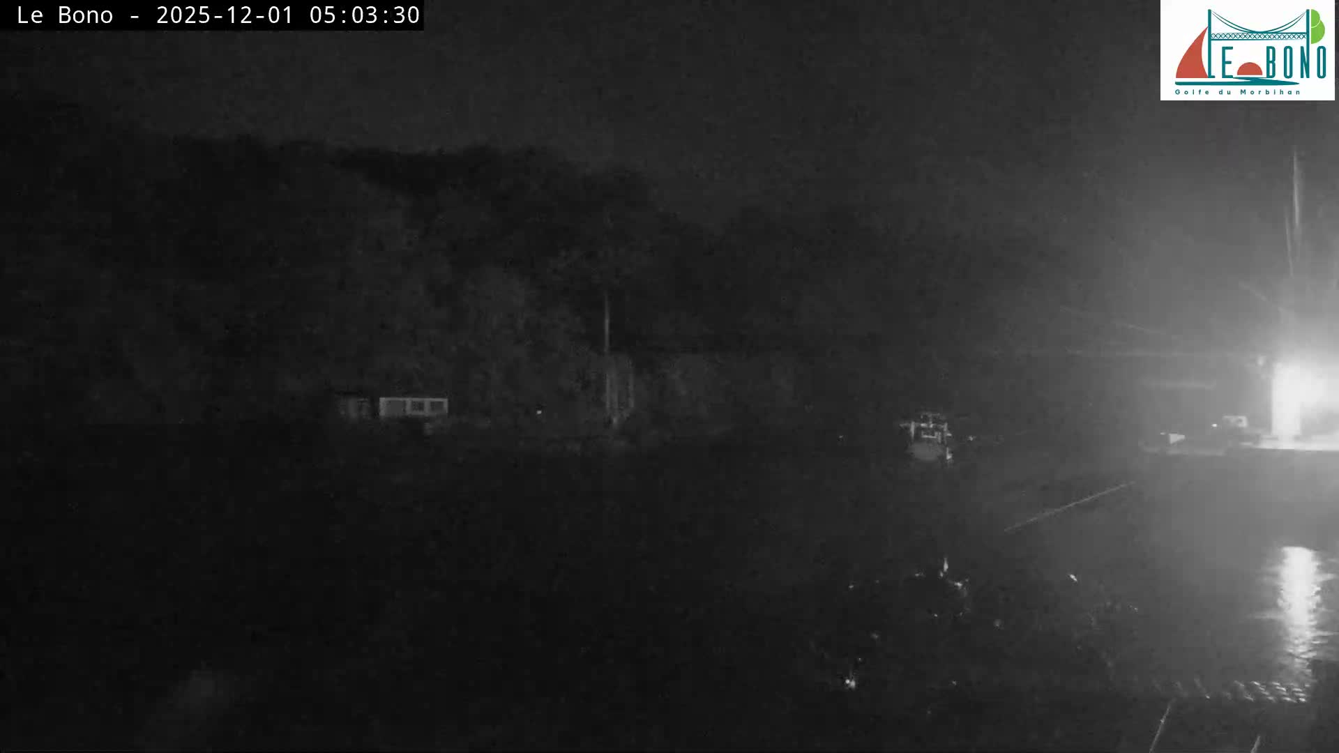 Riviere du Bono River & Le Bono Pont Joseph Le Brix (Pont Joseph Bridge) Live Cam - Vannes, Morbihan, Bretagne. France