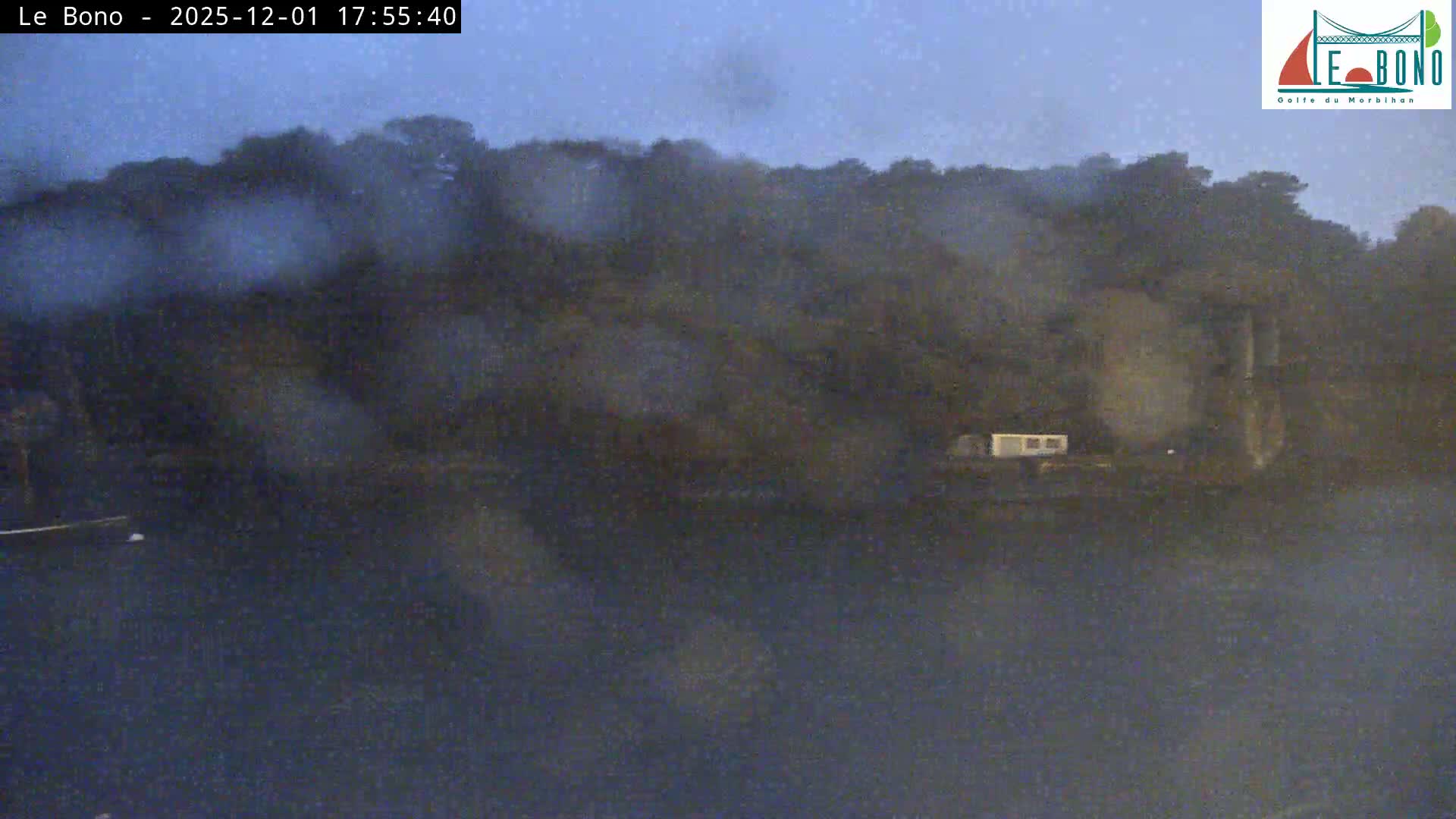 Riviere du Bono River & Le Bono Pont Joseph Le Brix (Pont Joseph Bridge) Live Cam - Vannes, Morbihan, Bretagne. France