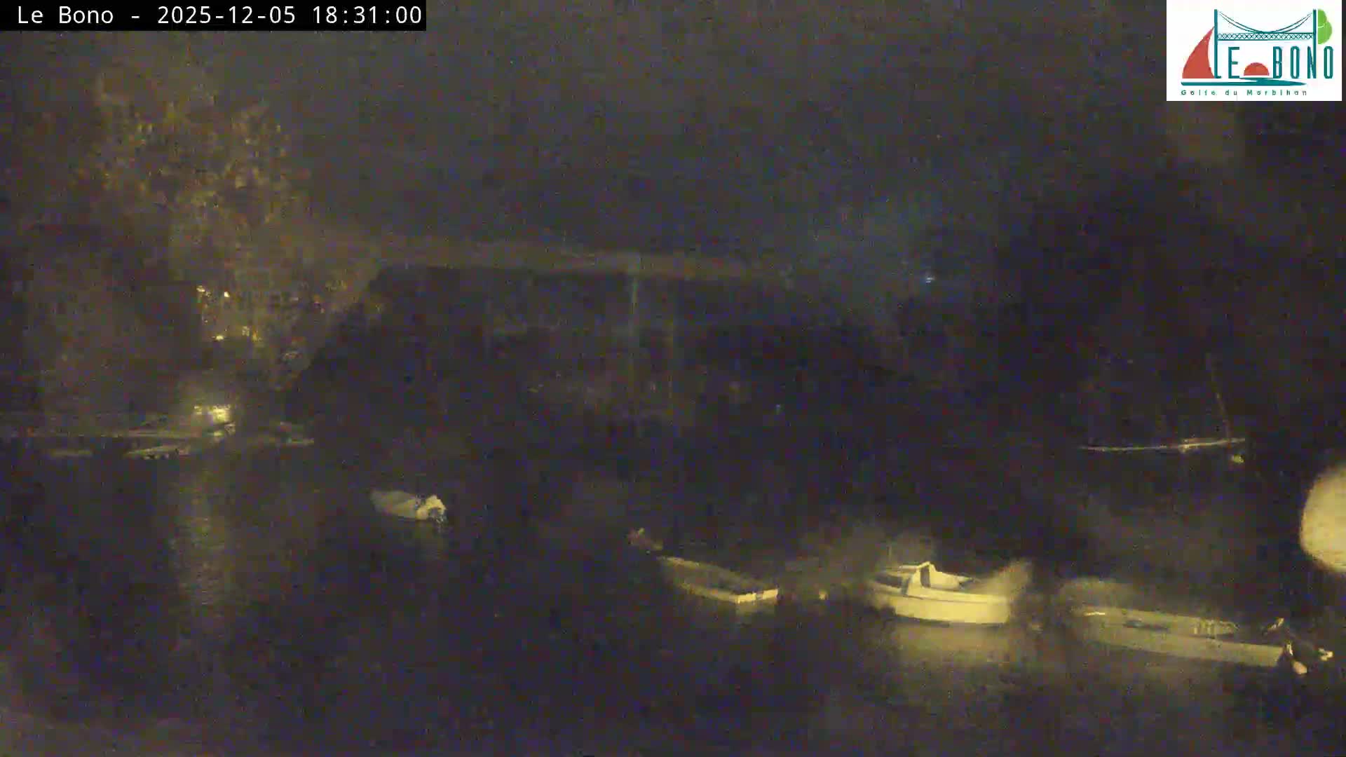 Riviere du Bono River & Le Bono Pont Joseph Le Brix (Pont Joseph Bridge) Live Cam - Vannes, Morbihan, Bretagne. France