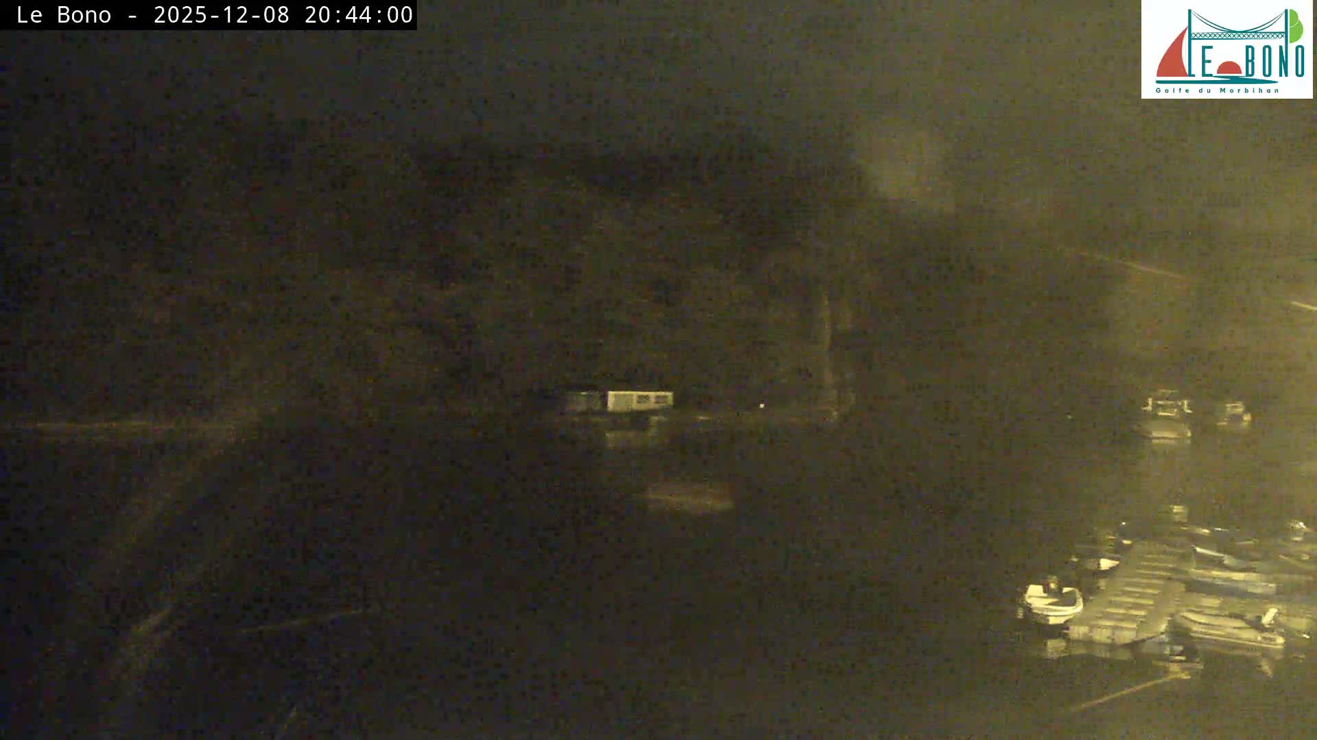 Riviere du Bono River & Le Bono Pont Joseph Le Brix (Pont Joseph Bridge) Live Cam - Vannes, Morbihan, Bretagne. France
