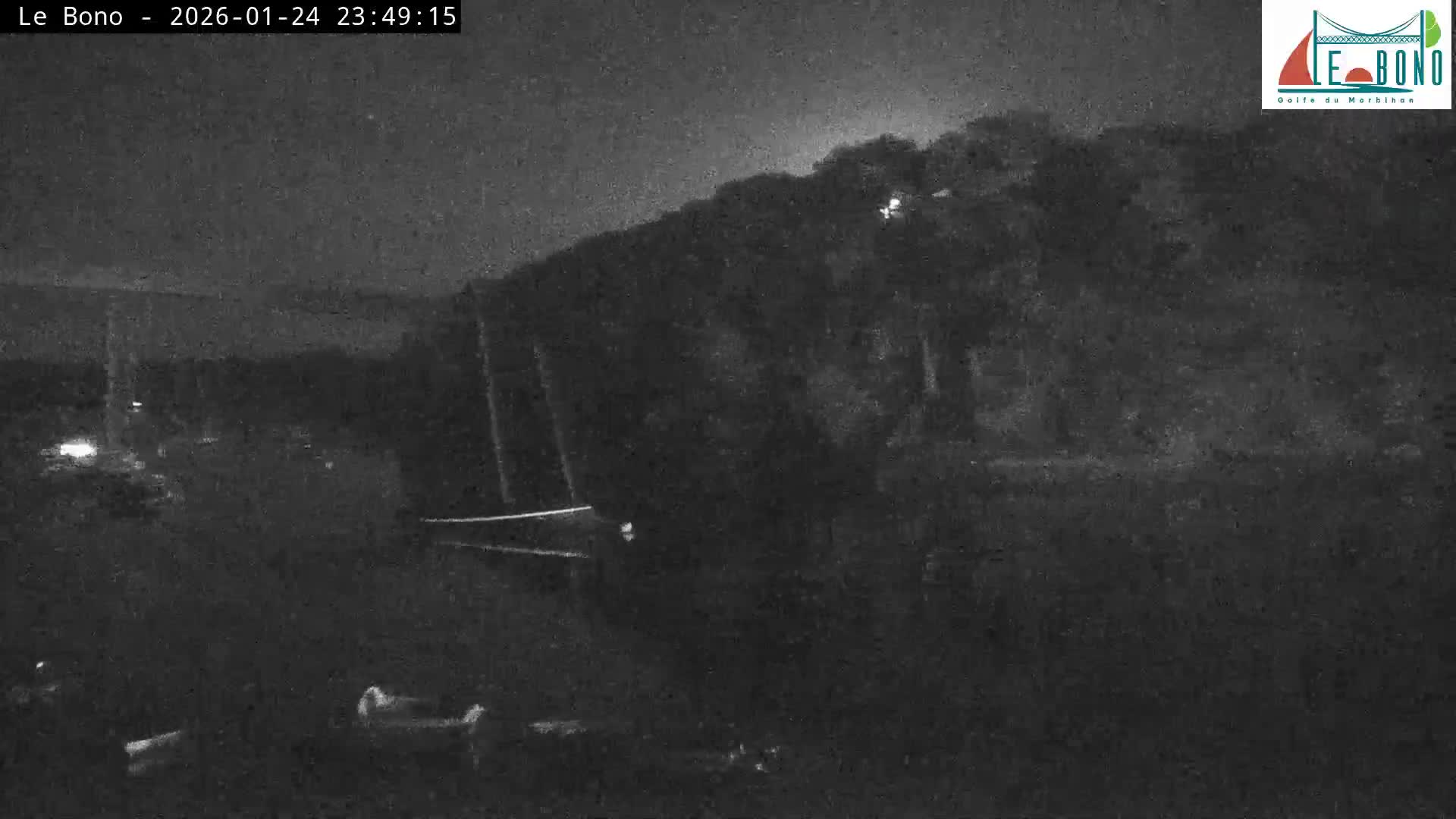 Riviere du Bono River & Le Bono Pont Joseph Le Brix (Pont Joseph Bridge) Live Cam - Vannes, Morbihan, Bretagne. France