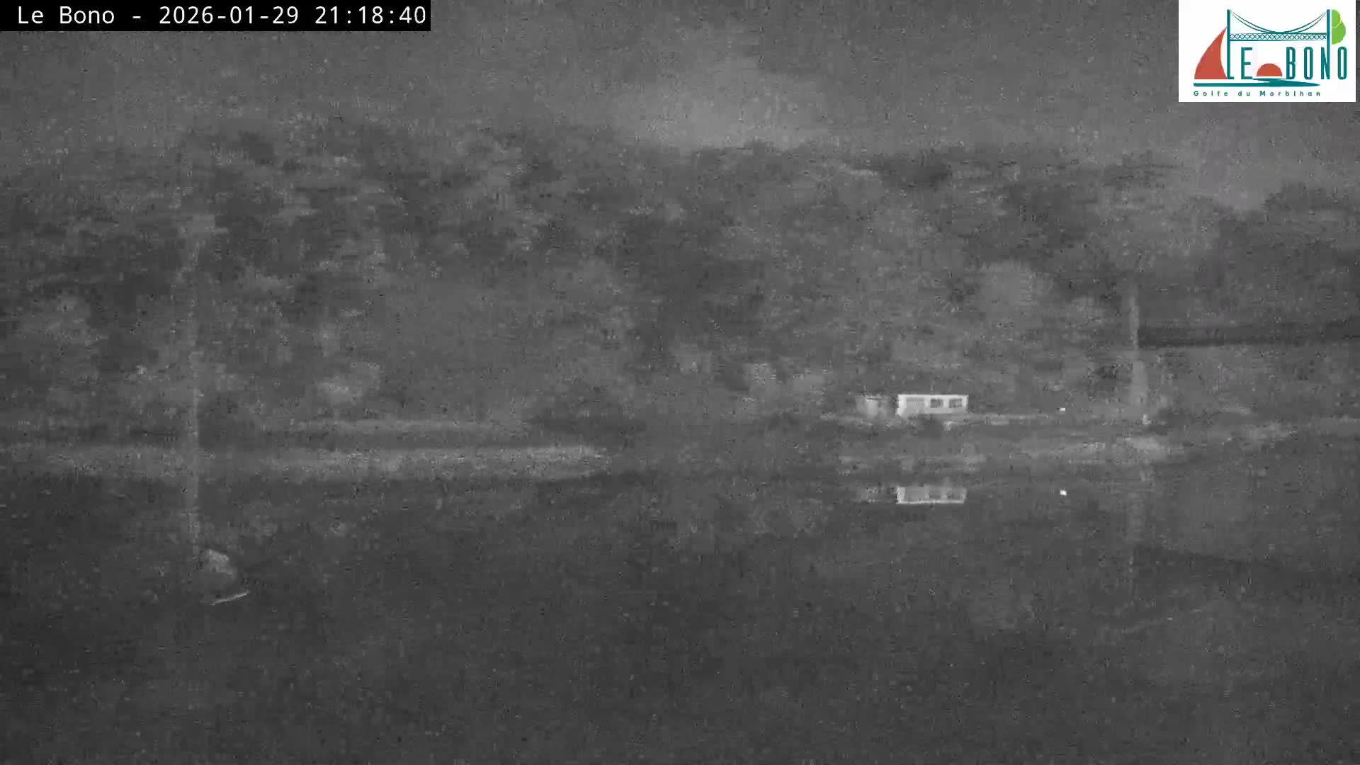 Riviere du Bono River & Le Bono Pont Joseph Le Brix (Pont Joseph Bridge) Live Cam - Vannes, Morbihan, Bretagne. France