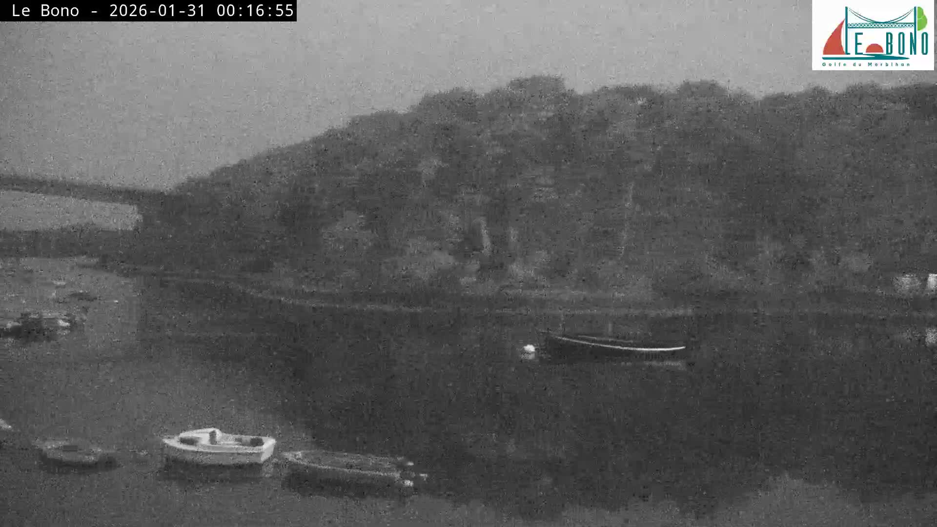 Riviere du Bono River & Le Bono Pont Joseph Le Brix (Pont Joseph Bridge) Live Cam - Vannes, Morbihan, Bretagne. France