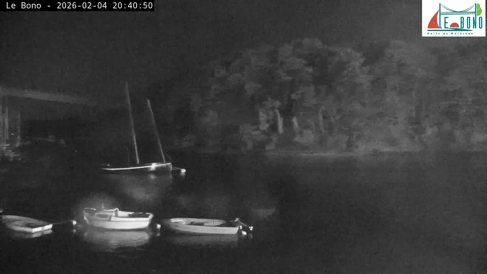 Riviere du Bono River & Le Bono Pont Joseph Le Brix (Pont Joseph Bridge) Live Cam - Vannes, Morbihan, Bretagne. France