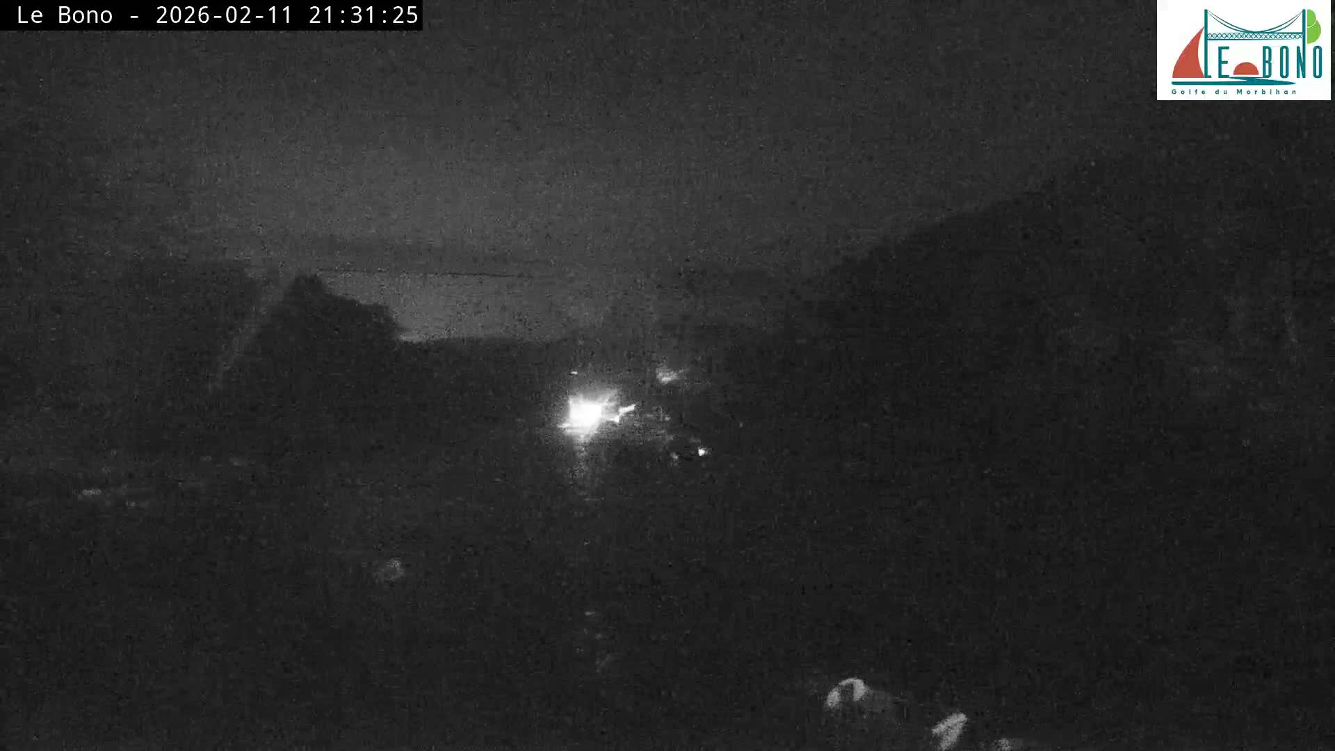 Riviere du Bono River & Le Bono Pont Joseph Le Brix (Pont Joseph Bridge) Live Cam - Vannes, Morbihan, Bretagne. France