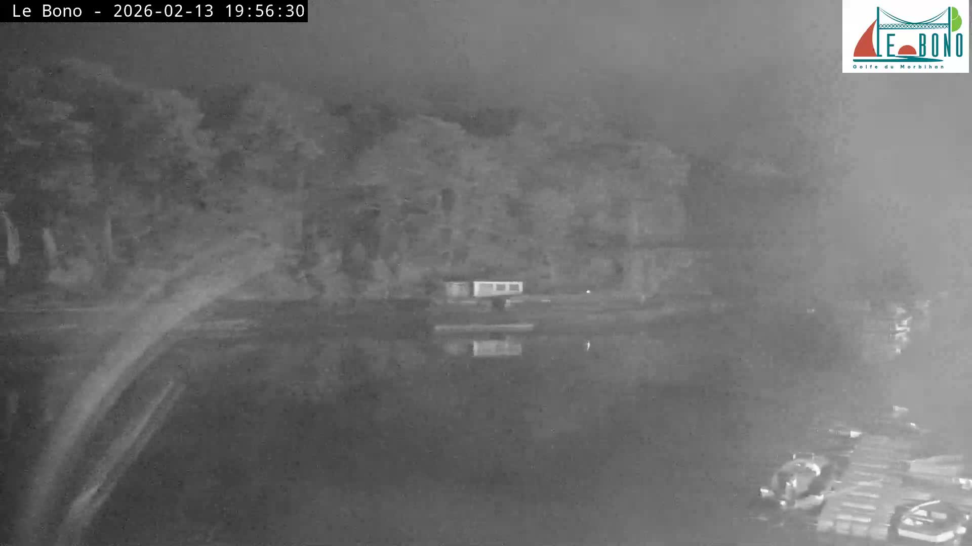 Riviere du Bono River & Le Bono Pont Joseph Le Brix (Pont Joseph Bridge) Live Cam - Vannes, Morbihan, Bretagne. France
