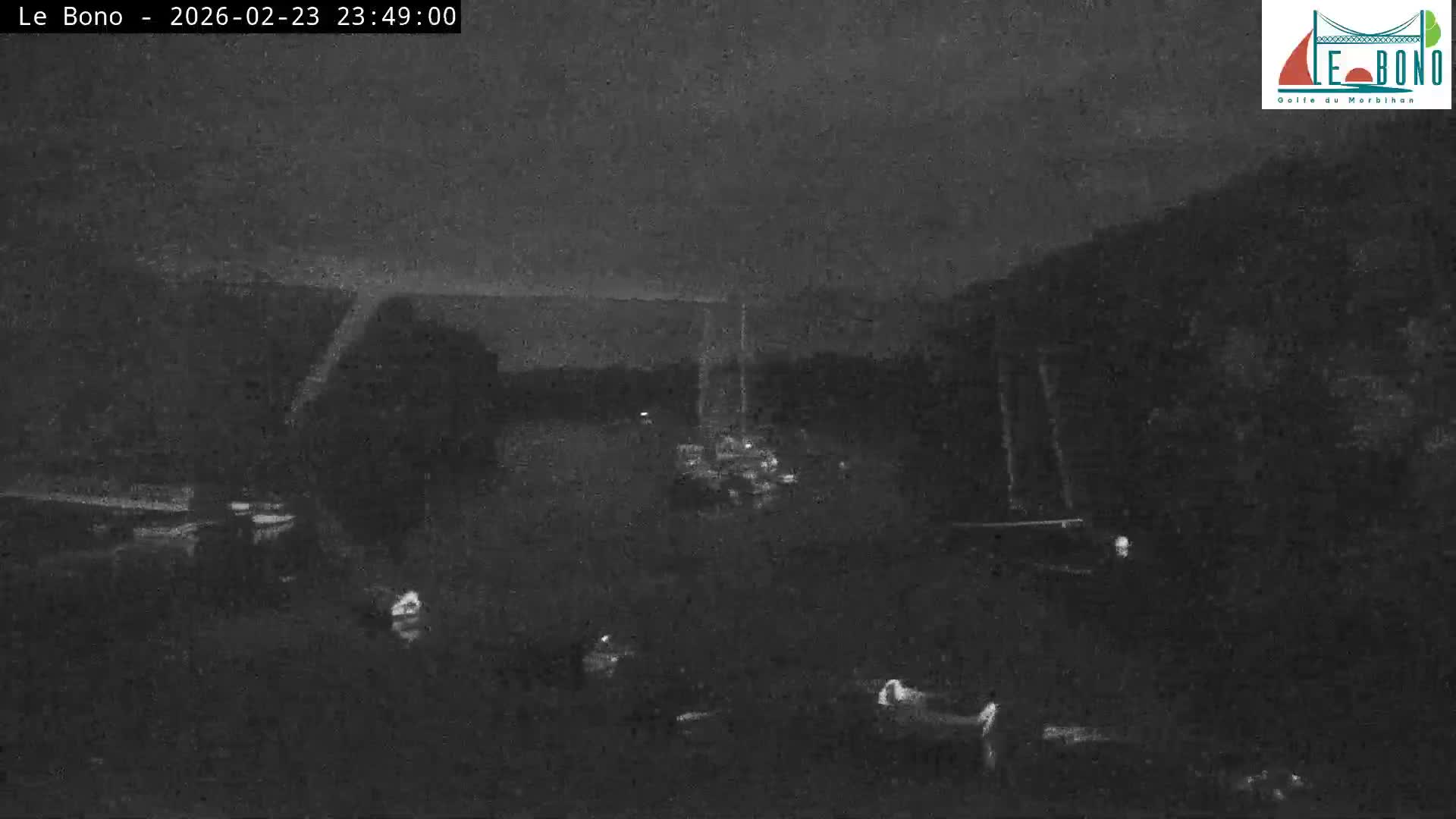 Riviere du Bono River & Le Bono Pont Joseph Le Brix (Pont Joseph Bridge) Live Cam - Vannes, Morbihan, Bretagne. France
