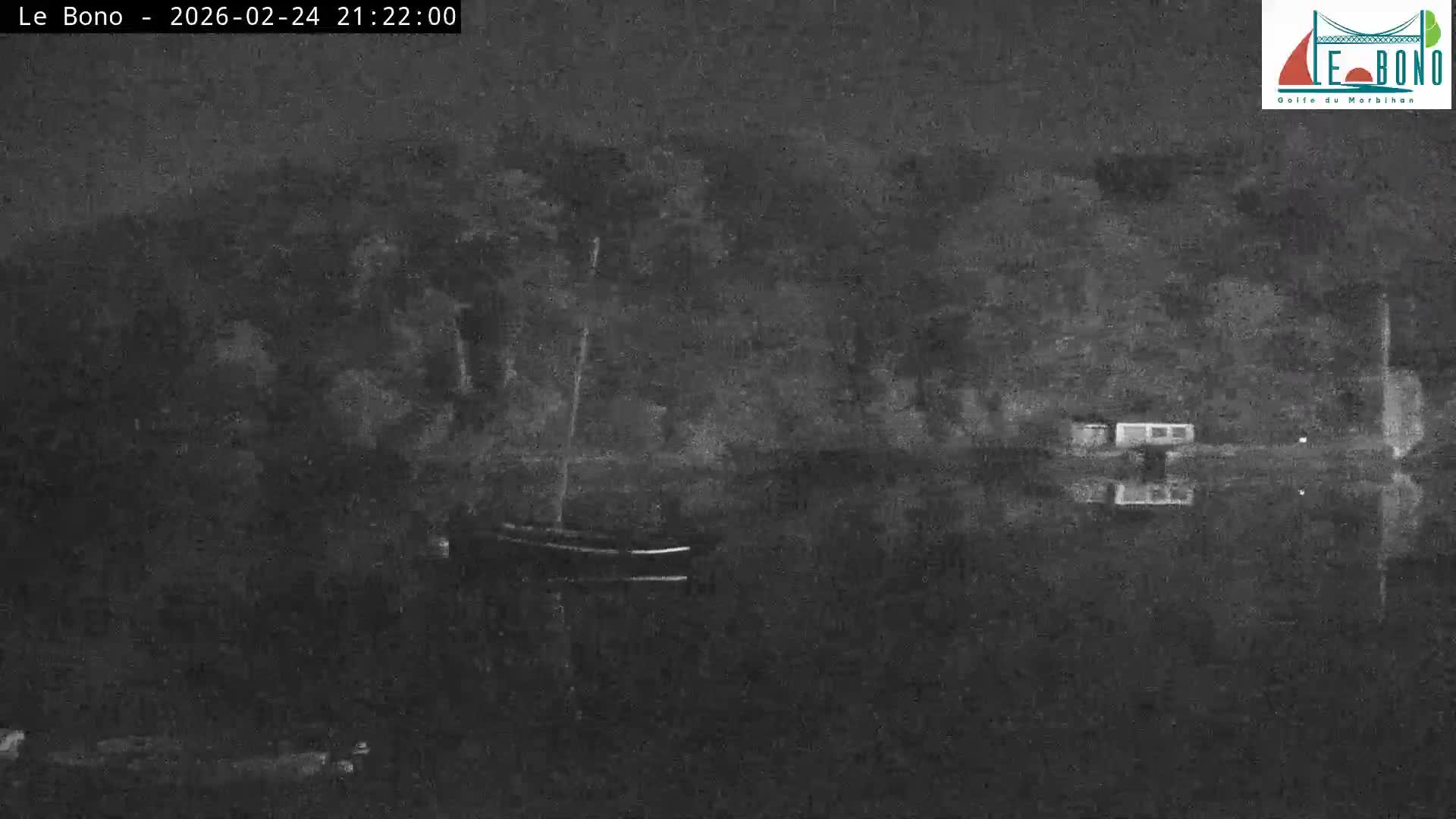 Riviere du Bono River & Le Bono Pont Joseph Le Brix (Pont Joseph Bridge) Live Cam - Vannes, Morbihan, Bretagne. France