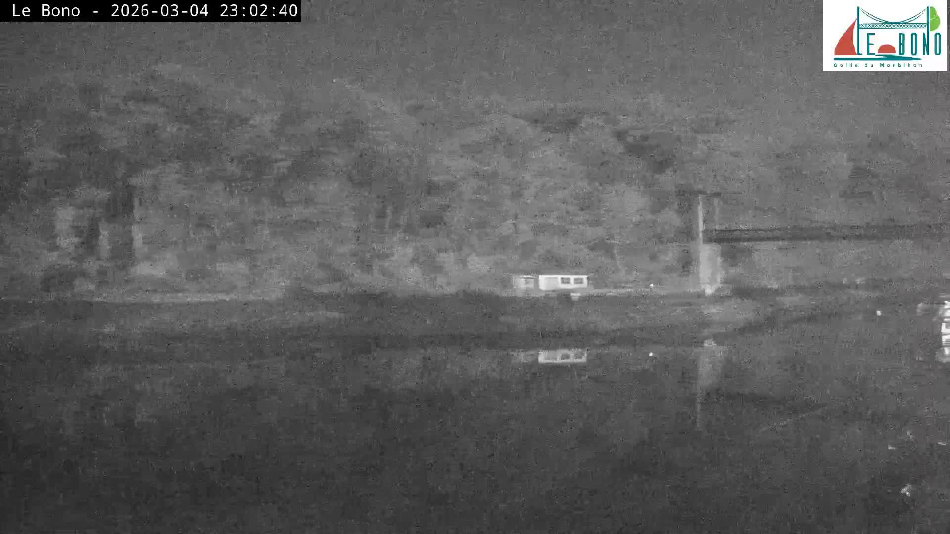 Riviere du Bono River & Le Bono Pont Joseph Le Brix (Pont Joseph Bridge) Live Cam - Vannes, Morbihan, Bretagne. France