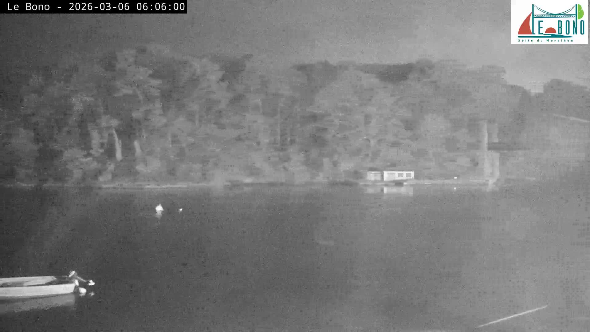 Riviere du Bono River & Le Bono Pont Joseph Le Brix (Pont Joseph Bridge) Live Cam - Vannes, Morbihan, Bretagne. France