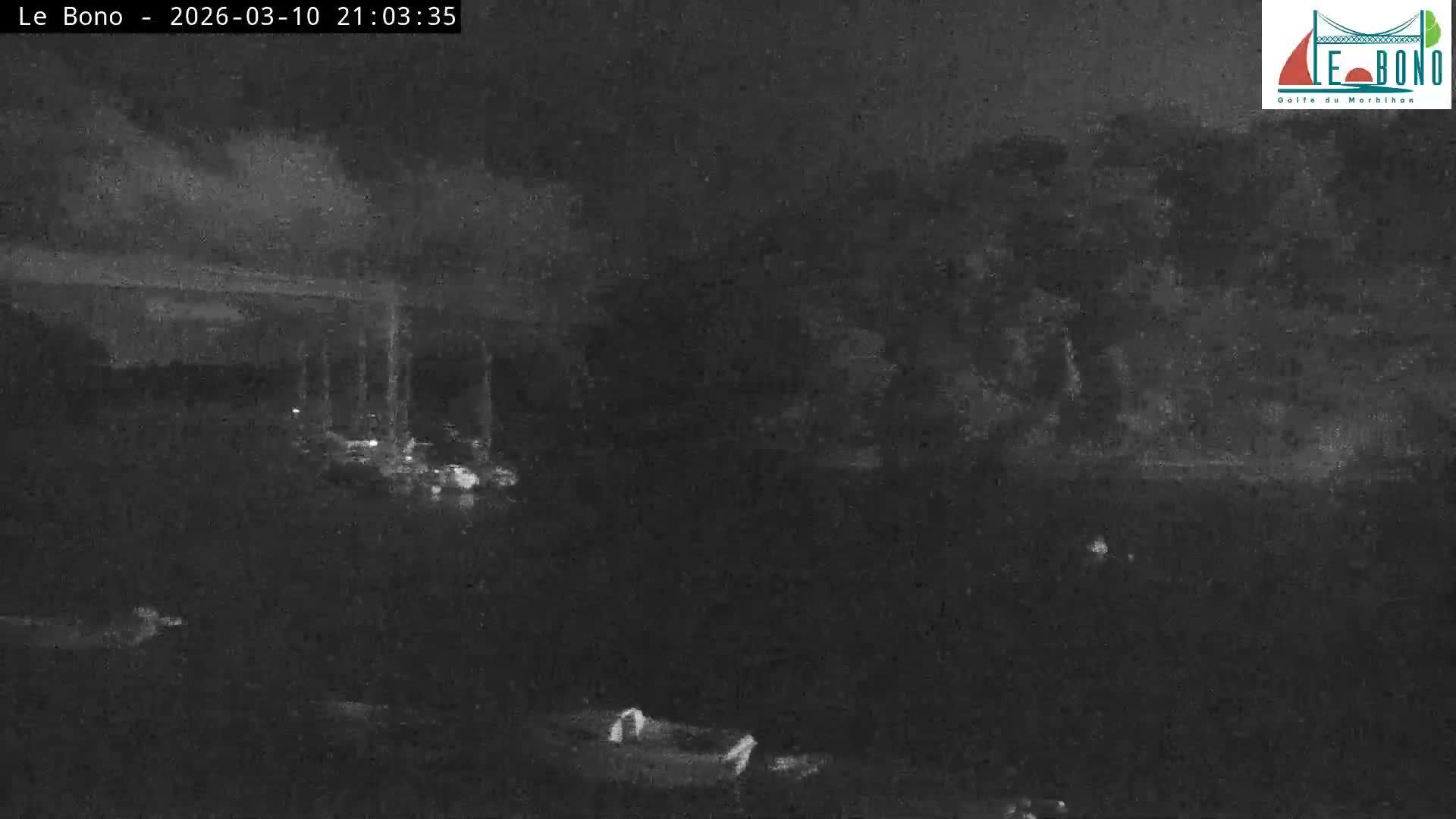 Riviere du Bono River & Le Bono Pont Joseph Le Brix (Pont Joseph Bridge) Live Cam - Vannes, Morbihan, Bretagne. France