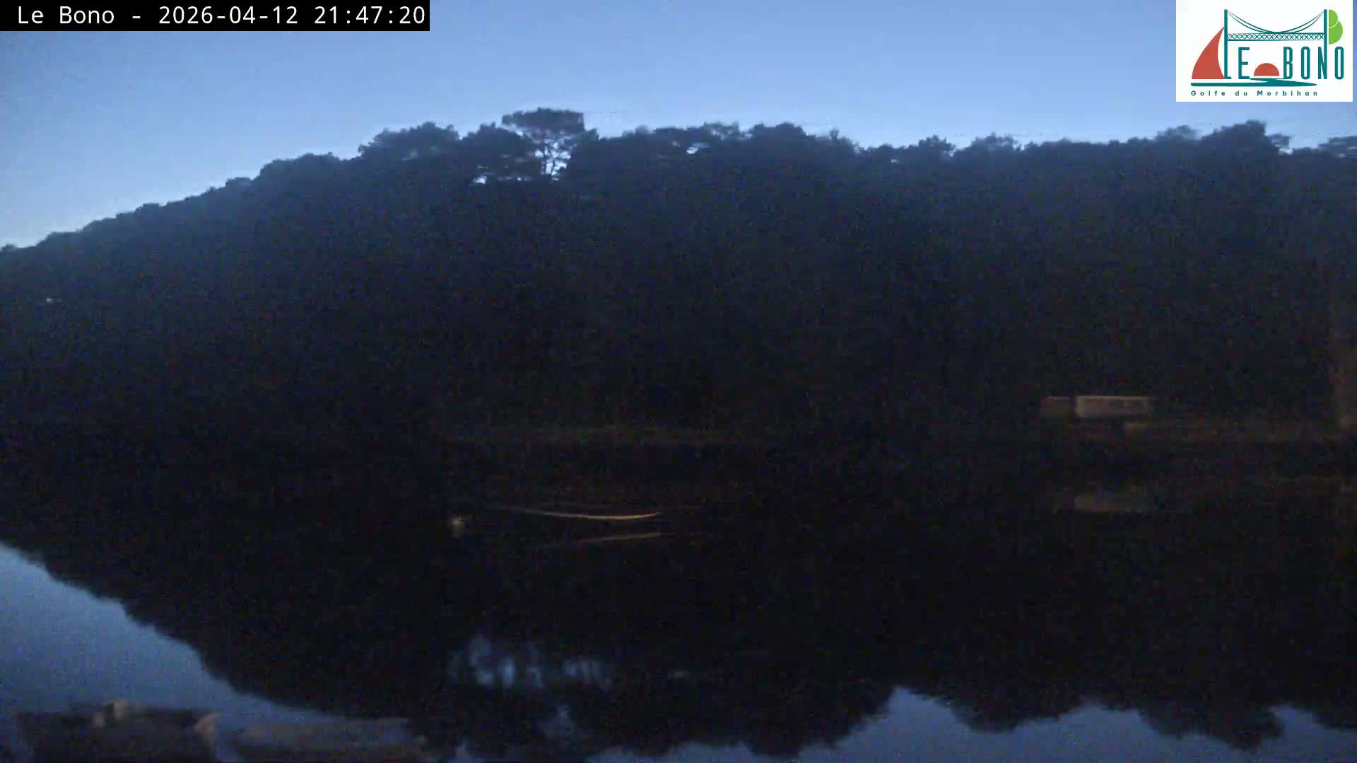 Riviere du Bono River & Le Bono Pont Joseph Le Brix (Pont Joseph Bridge) Live Cam - Vannes, Morbihan, Bretagne. France