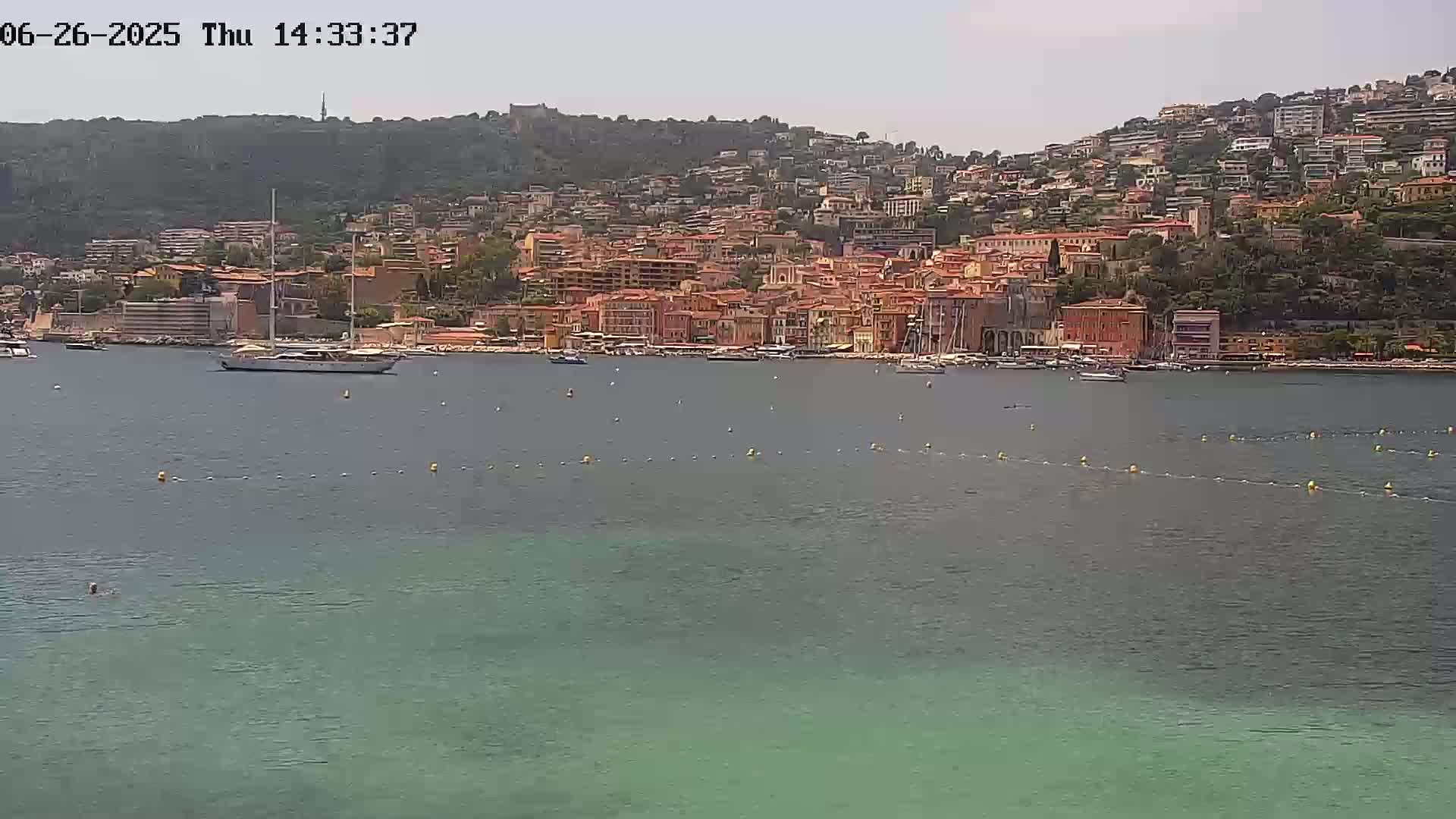 Villefranche-sur-Mer Commune Live Cam - Nice, Alpes-Maritimes, Provence-Alpes-Cote d’Azur, France