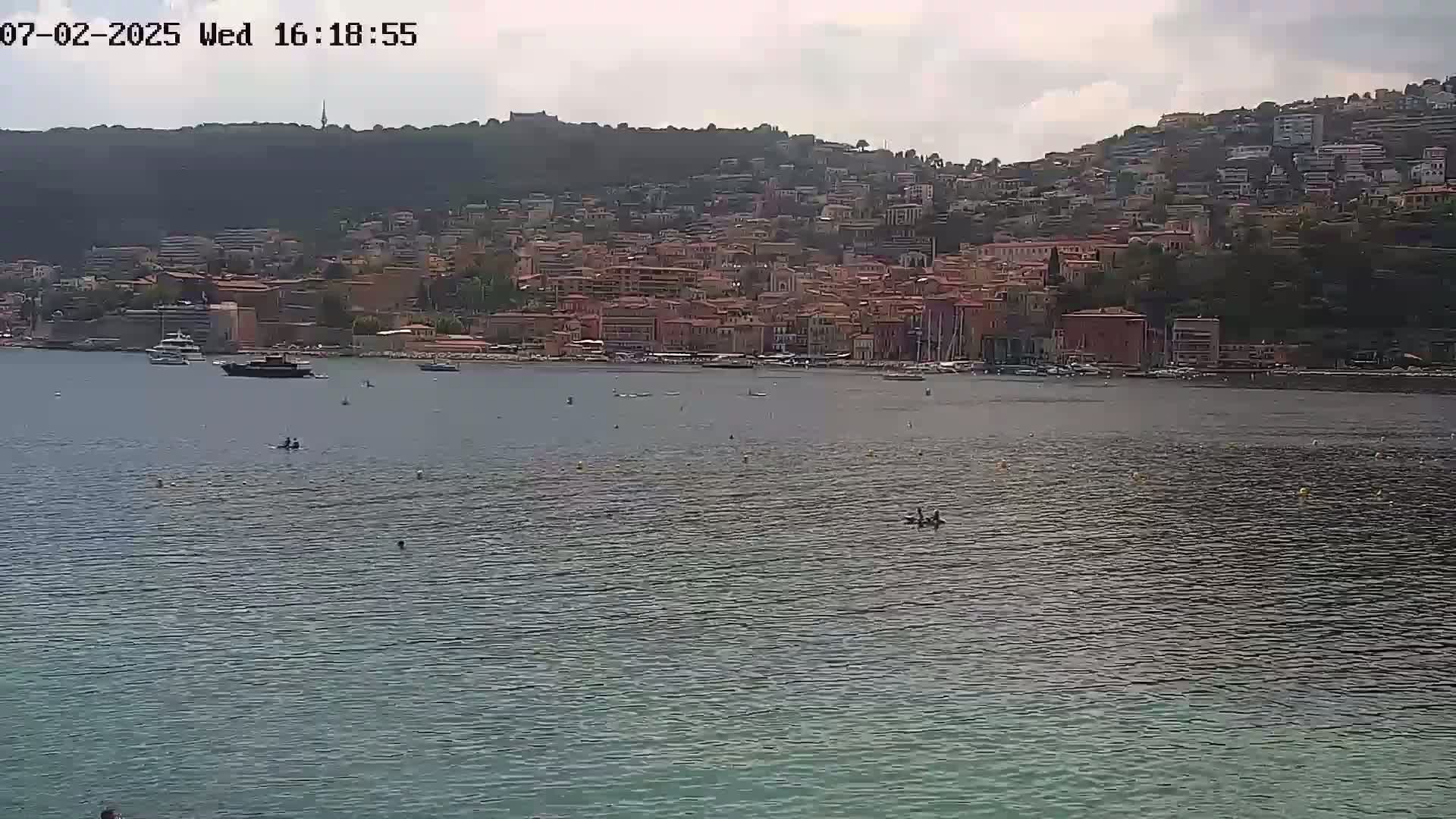 Villefranche-sur-Mer Commune Live Cam - Nice, Alpes-Maritimes, Provence-Alpes-Cote d’Azur, France