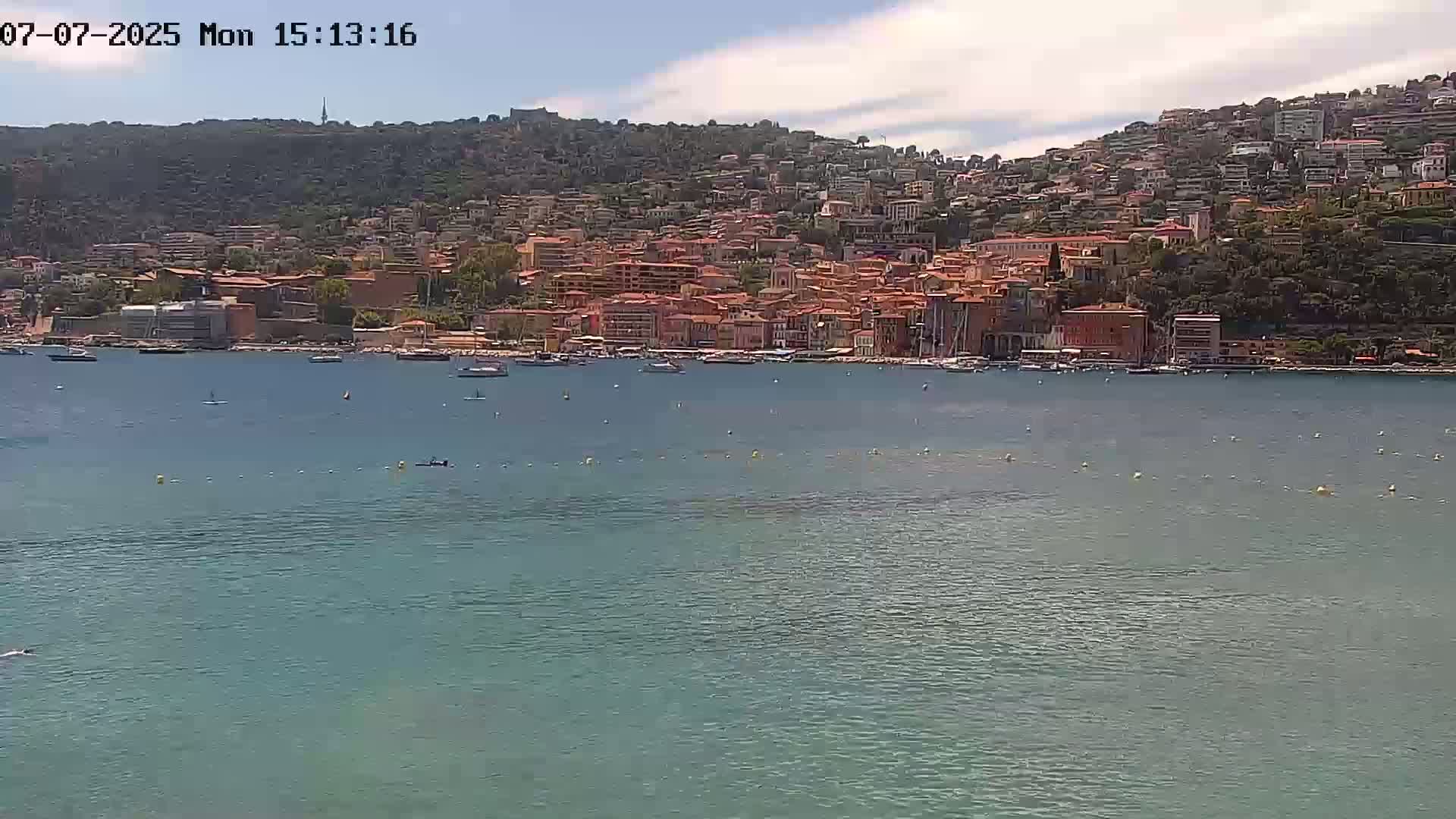 Villefranche-sur-Mer Commune Live Cam - Nice, Alpes-Maritimes, Provence-Alpes-Cote d’Azur, France
