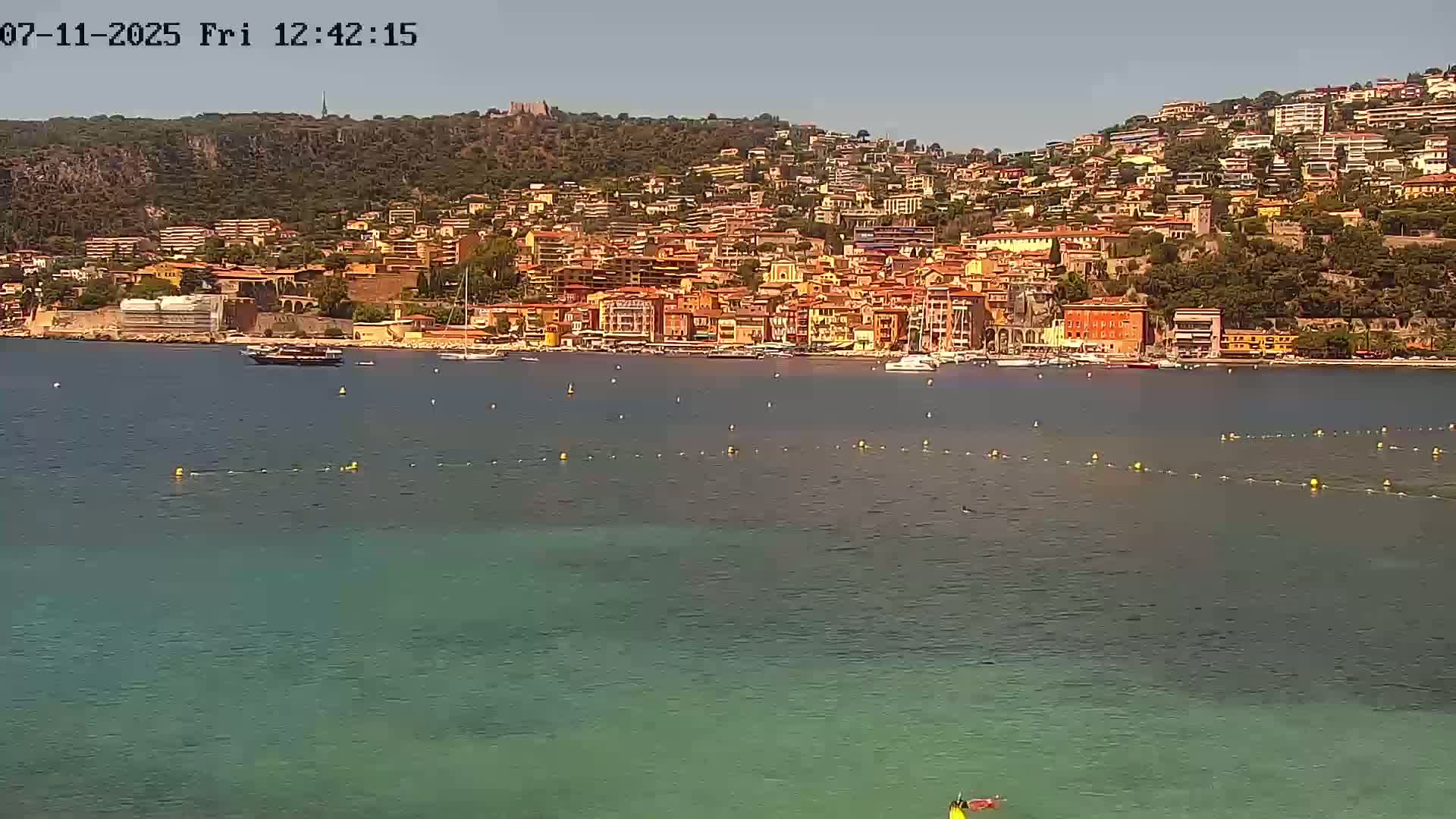 Villefranche-sur-Mer Commune Live Cam - Nice, Alpes-Maritimes, Provence-Alpes-Cote d’Azur, France