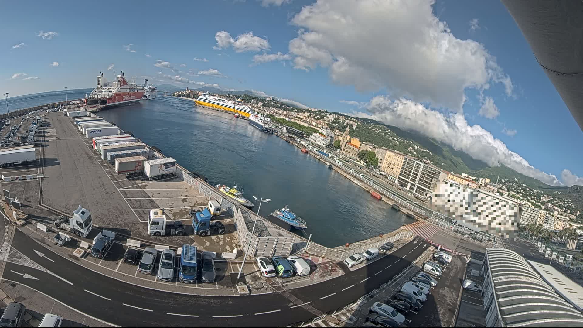 Port de Bastia Port & City Live Cam - Bastia, Haute-Corse, Corse, France