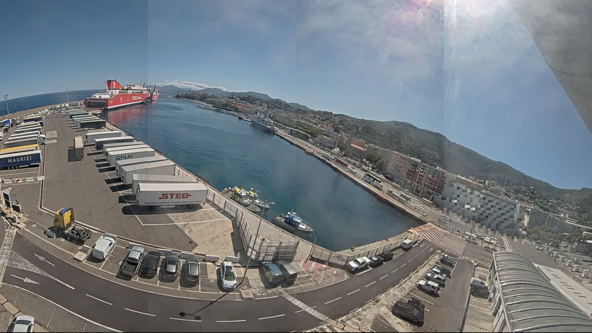 Port de Bastia Port & City Live Cam - Bastia, Haute-Corse, Corse, France