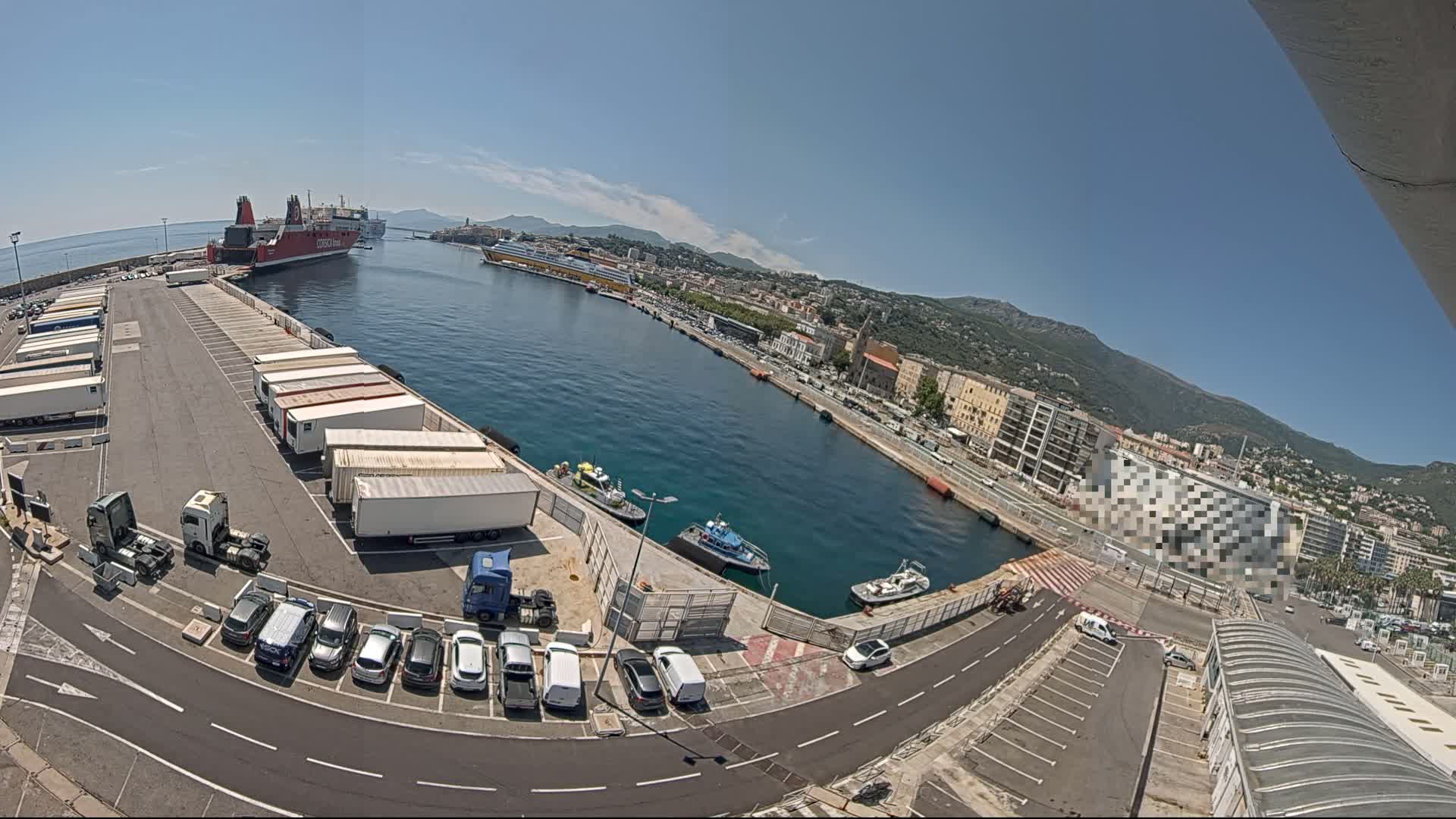 Port de Bastia Port & City Live Cam - Bastia, Haute-Corse, Corse, France
