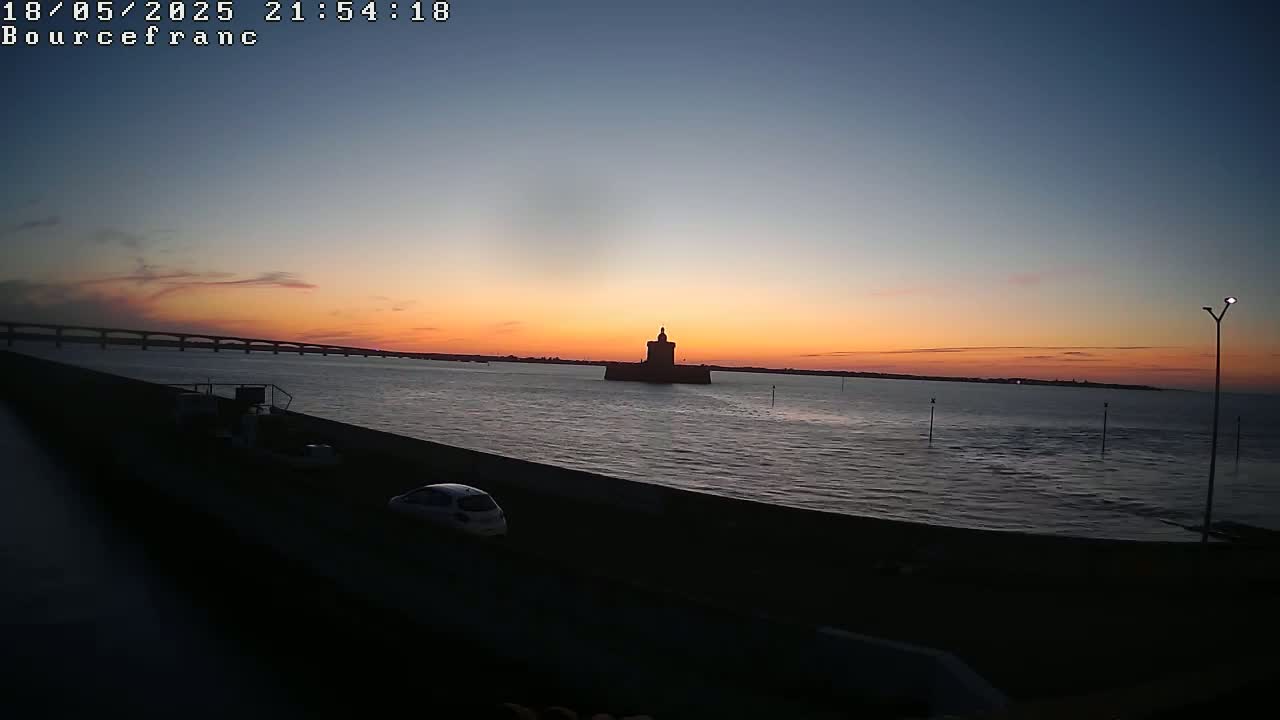 Bourcefranc-Le-Chaups Port & Fort Louvois Fortress Live Cam - Rochefort, Charente-Maritime, Nouvelle-Aquitaine, France
