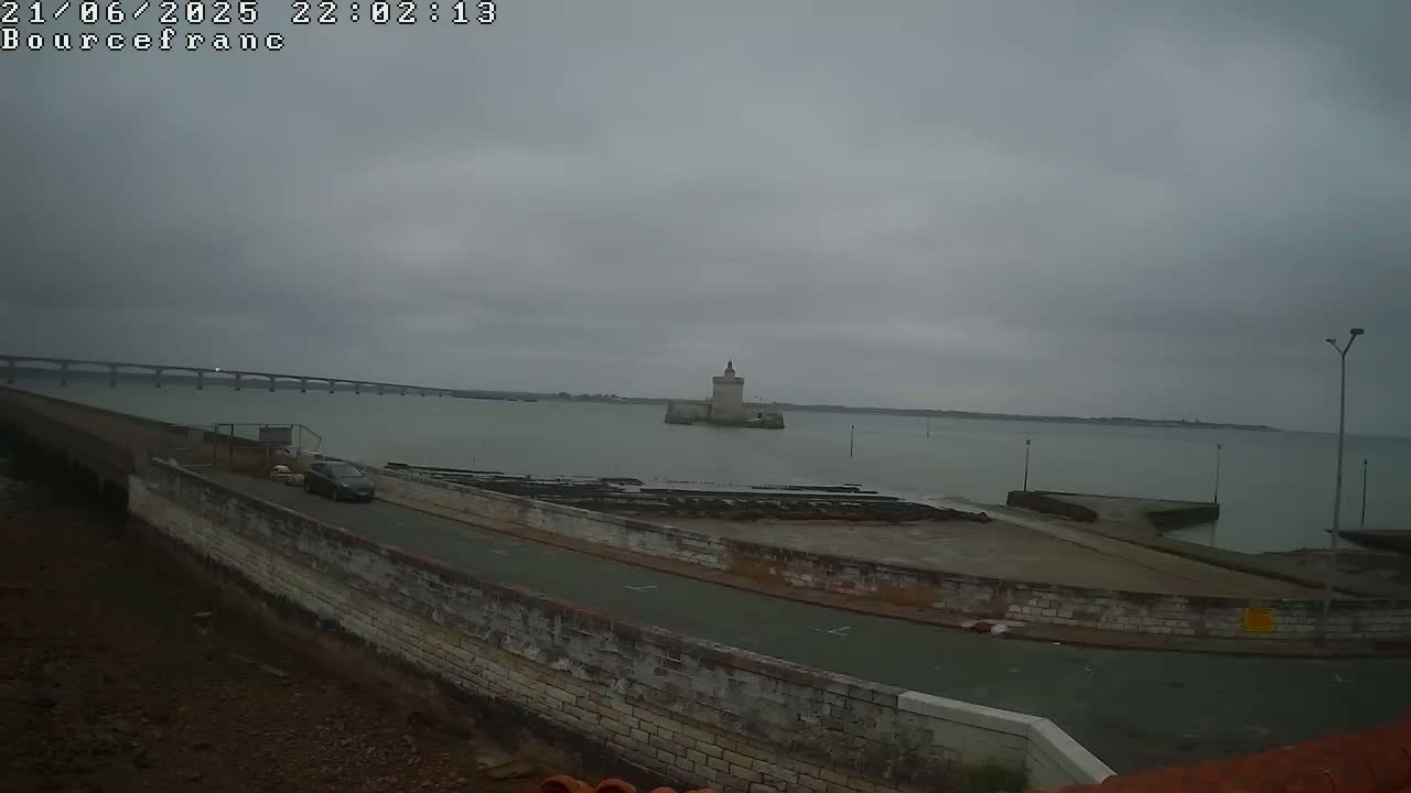Bourcefranc-Le-Chaups Port & Fort Louvois Fortress Live Cam - Rochefort, Charente-Maritime, Nouvelle-Aquitaine, France