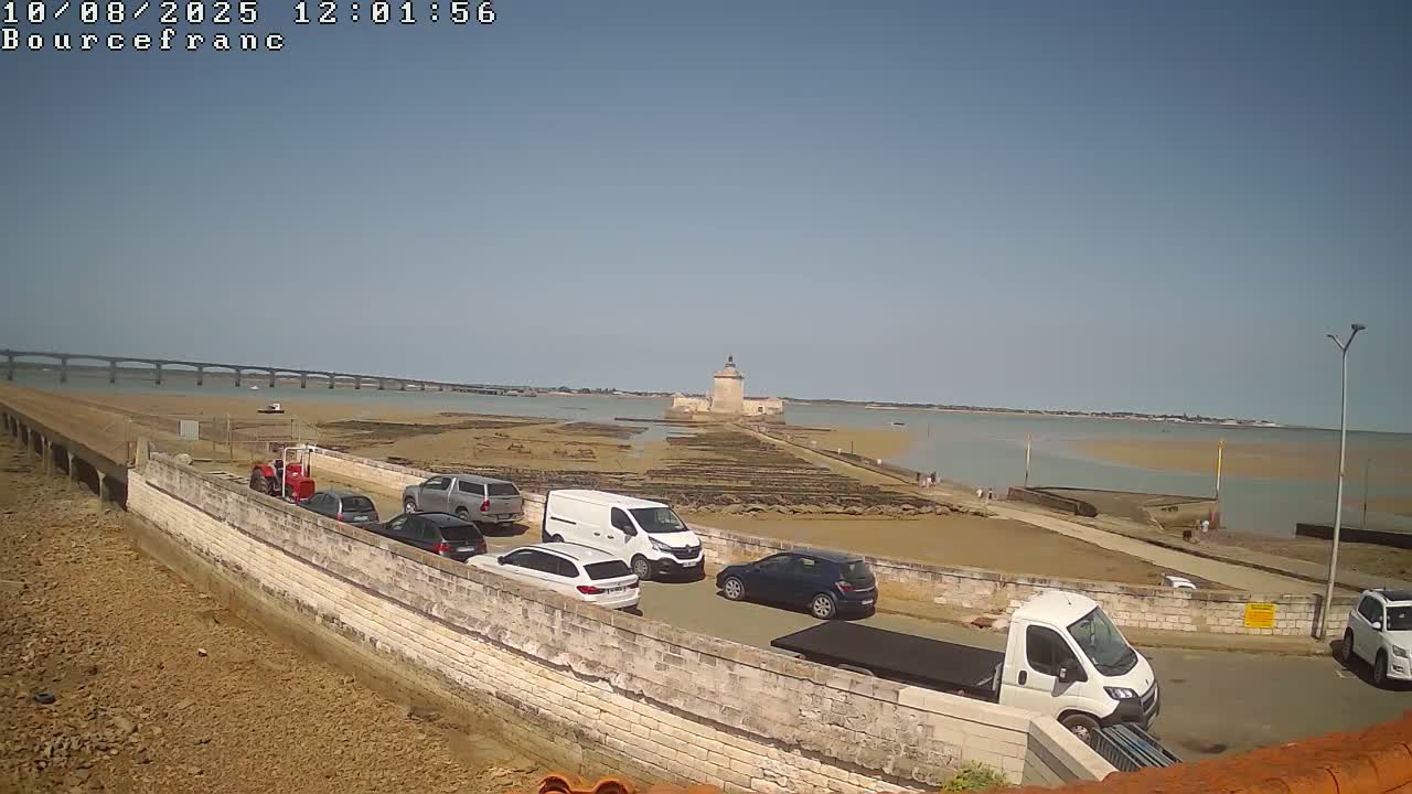 Bourcefranc-Le-Chaups Port & Fort Louvois Fortress Live Cam - Rochefort, Charente-Maritime, Nouvelle-Aquitaine, France