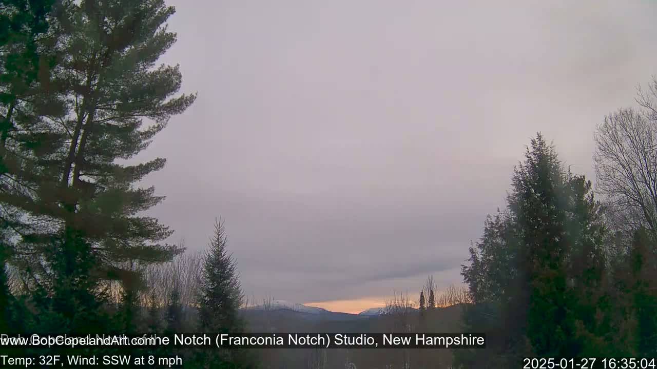 Franconia Sky Meteorology Live Cam - Littleton, New Hampshire, USA