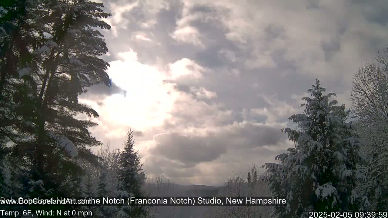 Franconia Sky Meteorology Live Cam - Littleton, New Hampshire, USA