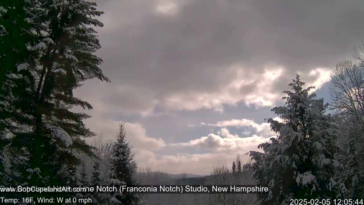 Franconia Sky Meteorology Live Cam - Littleton, New Hampshire, USA