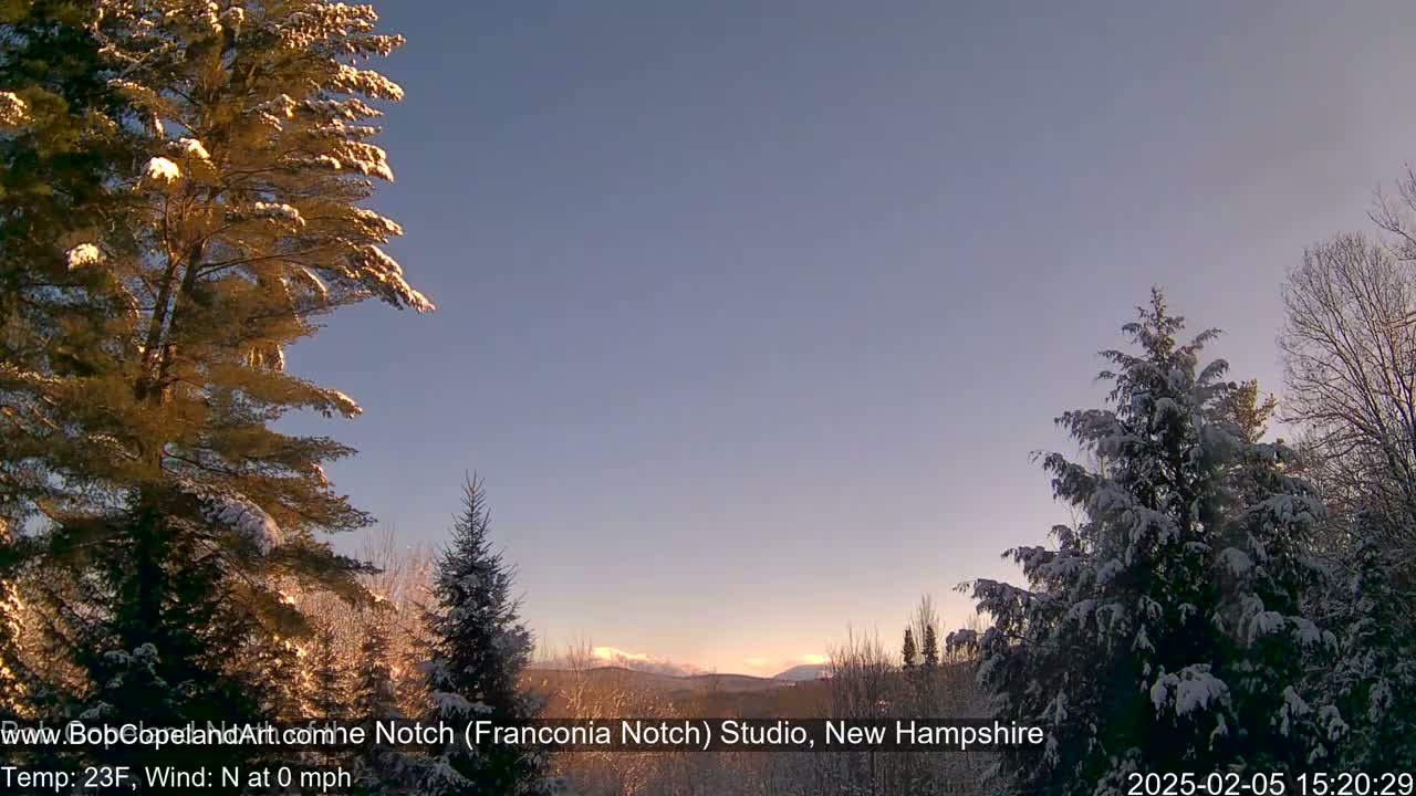 Franconia Sky Meteorology Live Cam - Littleton, New Hampshire, USA