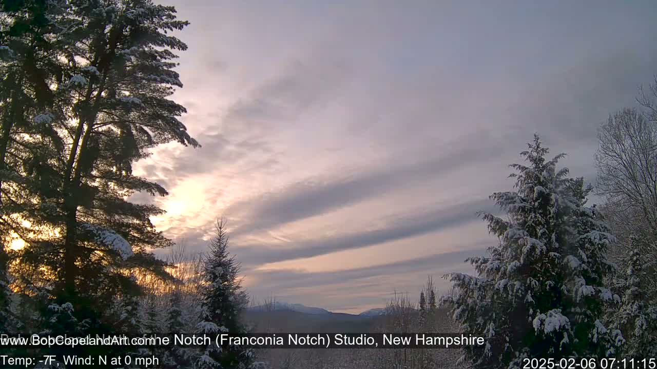 Franconia Sky Meteorology Live Cam - Littleton, New Hampshire, USA