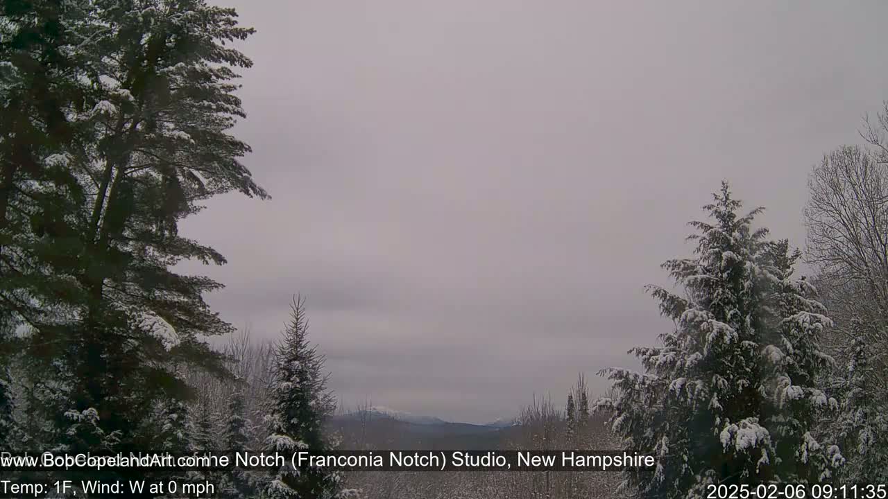 Franconia Sky Meteorology Live Cam - Littleton, New Hampshire, USA