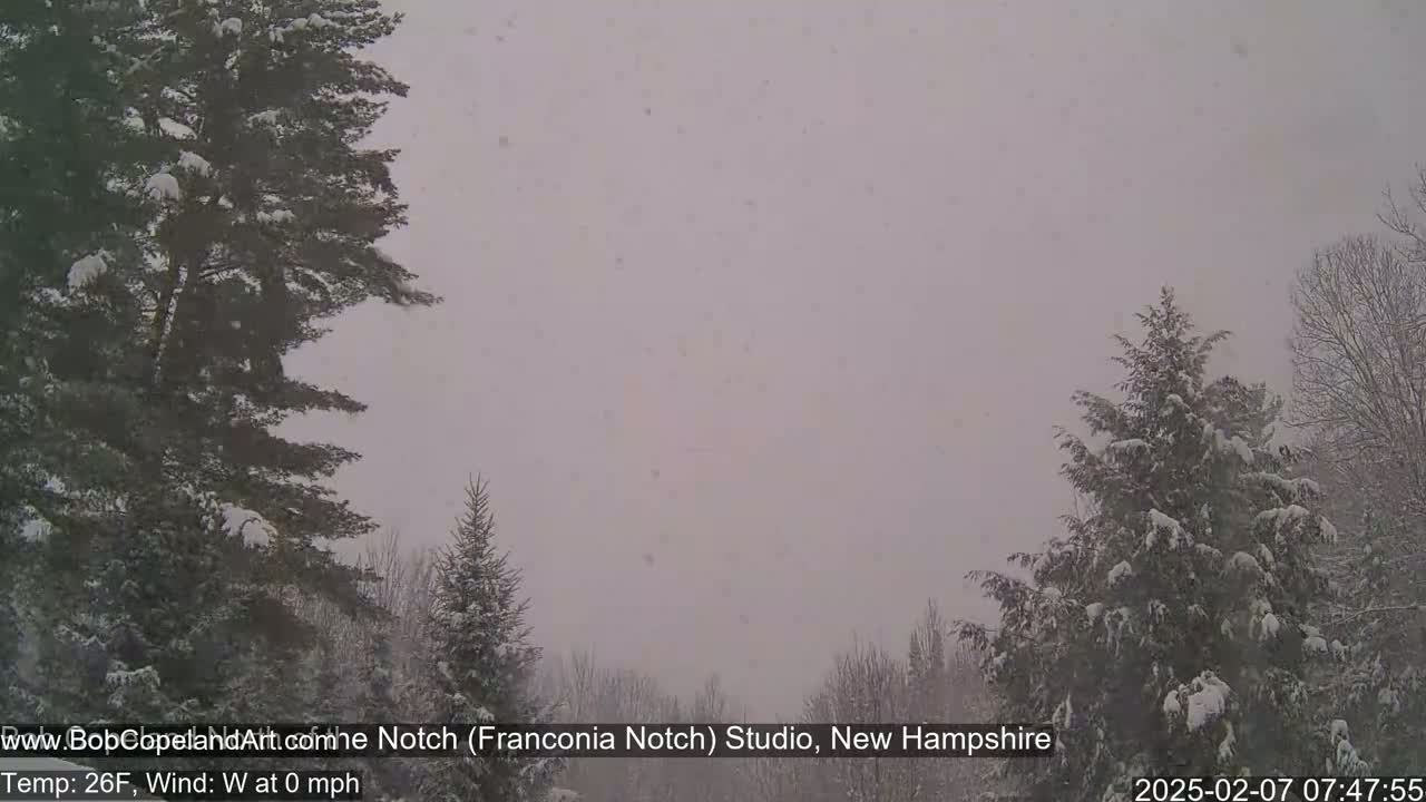 Franconia Sky Meteorology Live Cam - Littleton, New Hampshire, USA