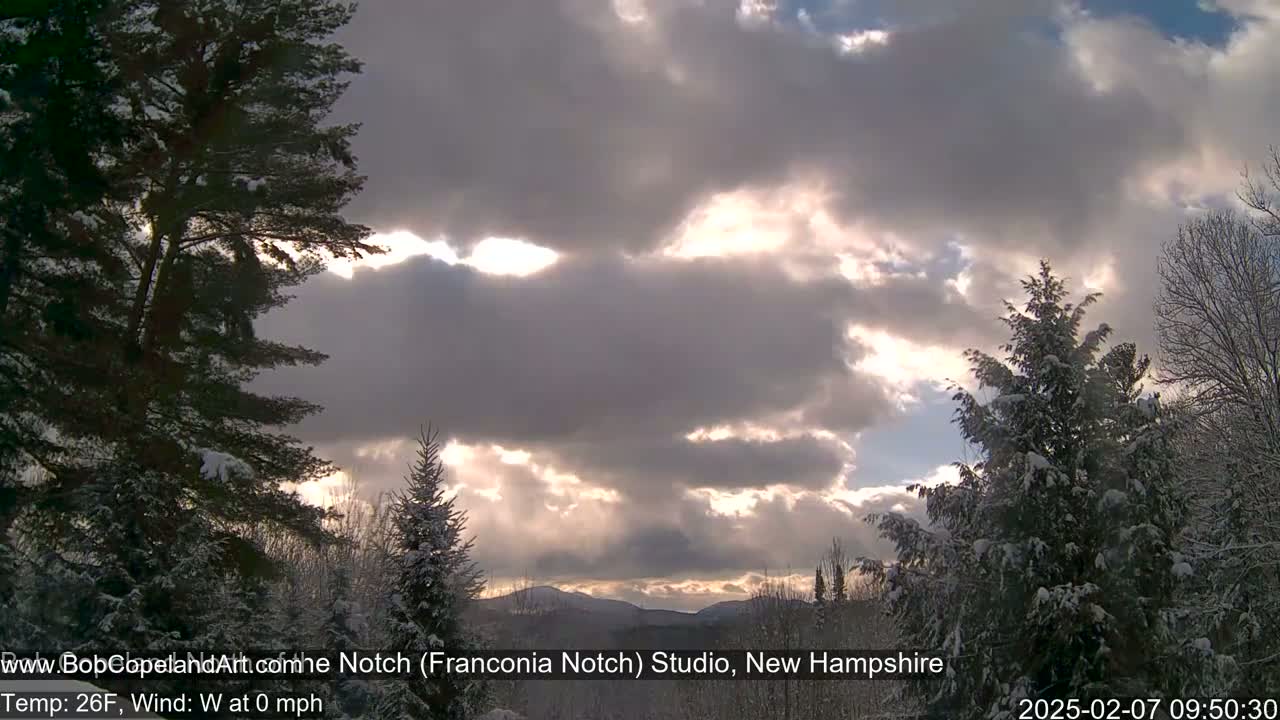 Franconia Sky Meteorology Live Cam - Littleton, New Hampshire, USA