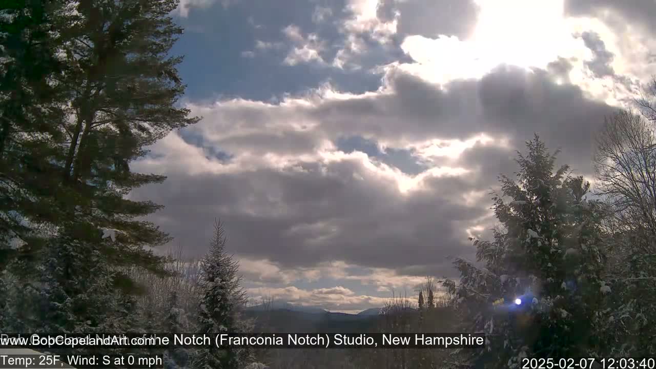 Franconia Sky Meteorology Live Cam - Littleton, New Hampshire, USA