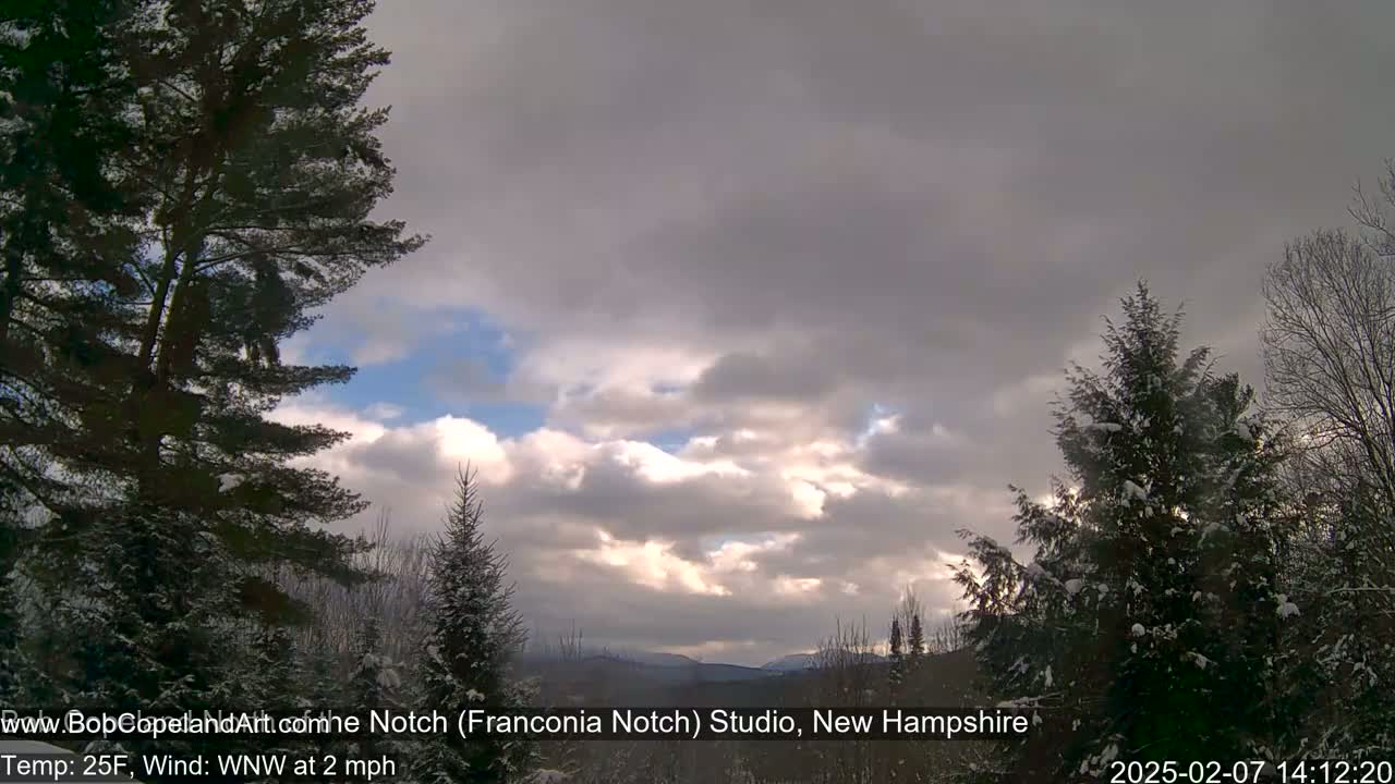 Franconia Sky Meteorology Live Cam - Littleton, New Hampshire, USA
