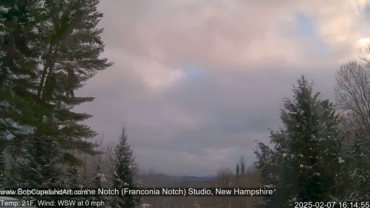 Franconia Sky Meteorology Live Cam - Littleton, New Hampshire, USA