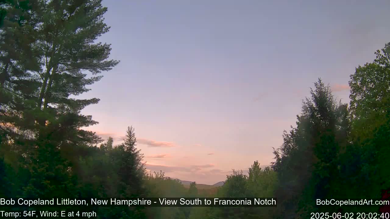 Franconia Sky Meteorology Live Cam - Littleton, New Hampshire, USA