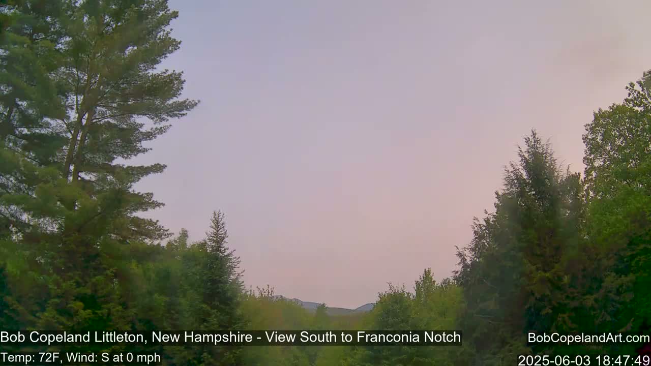 Franconia Sky Meteorology Live Cam - Littleton, New Hampshire, USA