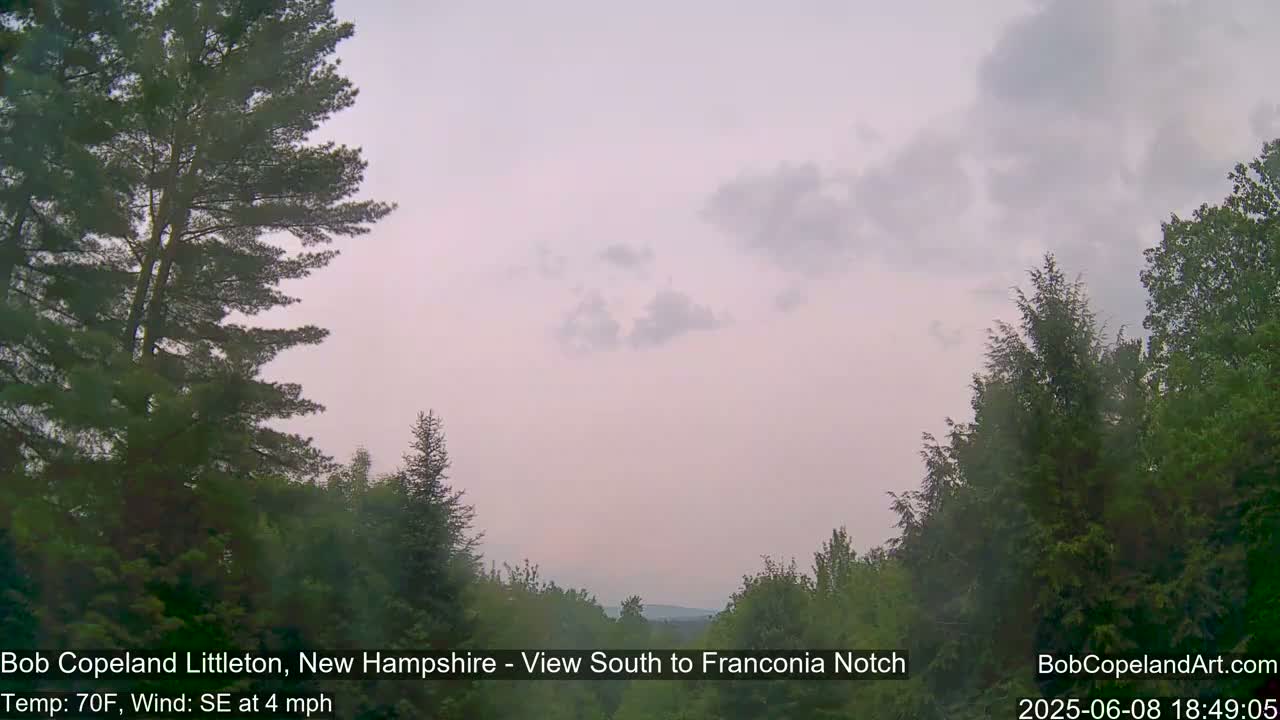 Franconia Sky Meteorology Live Cam - Littleton, New Hampshire, USA