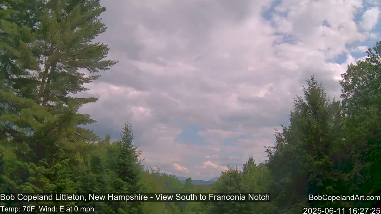 Franconia Sky Meteorology Live Cam - Littleton, New Hampshire, USA
