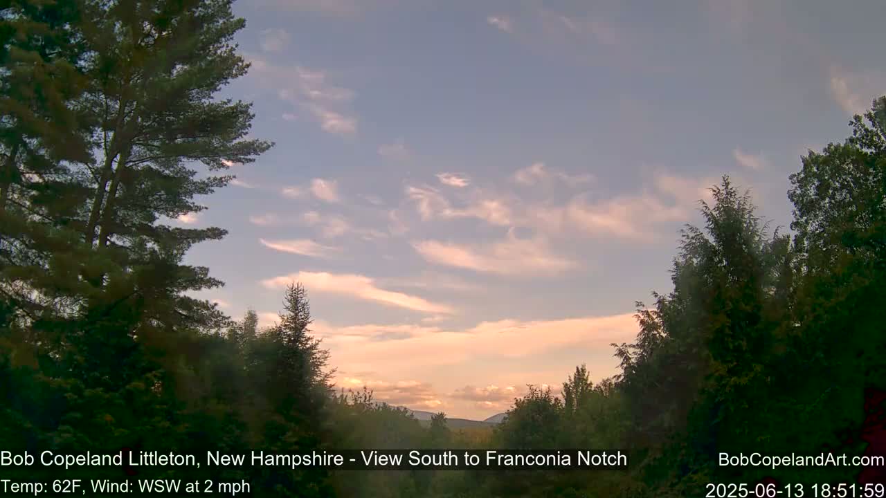 Franconia Sky Meteorology Live Cam - Littleton, New Hampshire, USA